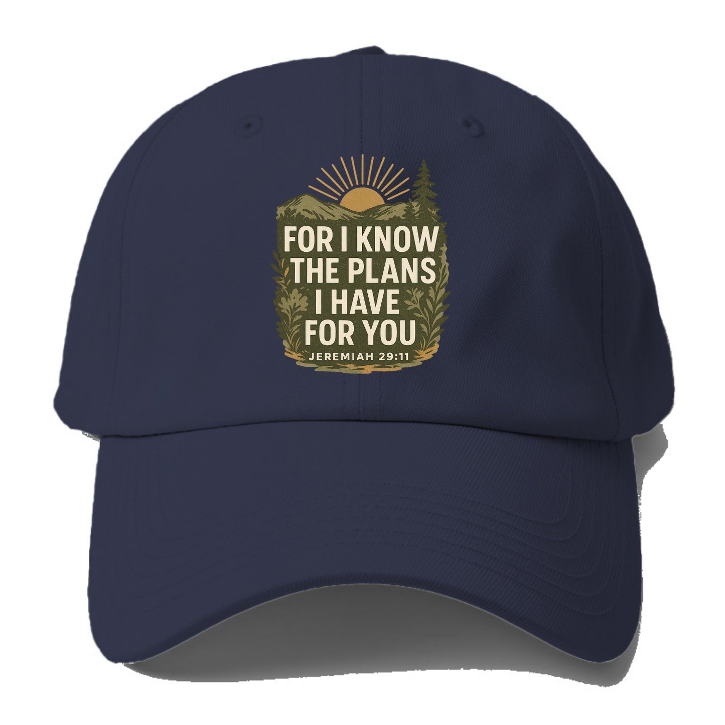 Jeremiah 29:11 Sunrise - Baseball Cap For Big Heads - Twilight Navy(Blue)