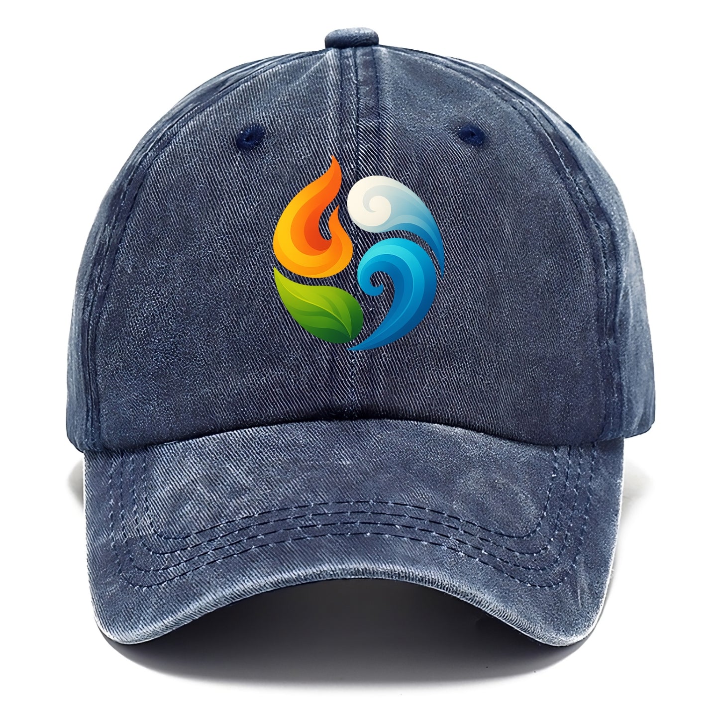 Four Elements Dance - Fire orange, water - Classic Cap - Twilight Navy(Blue)