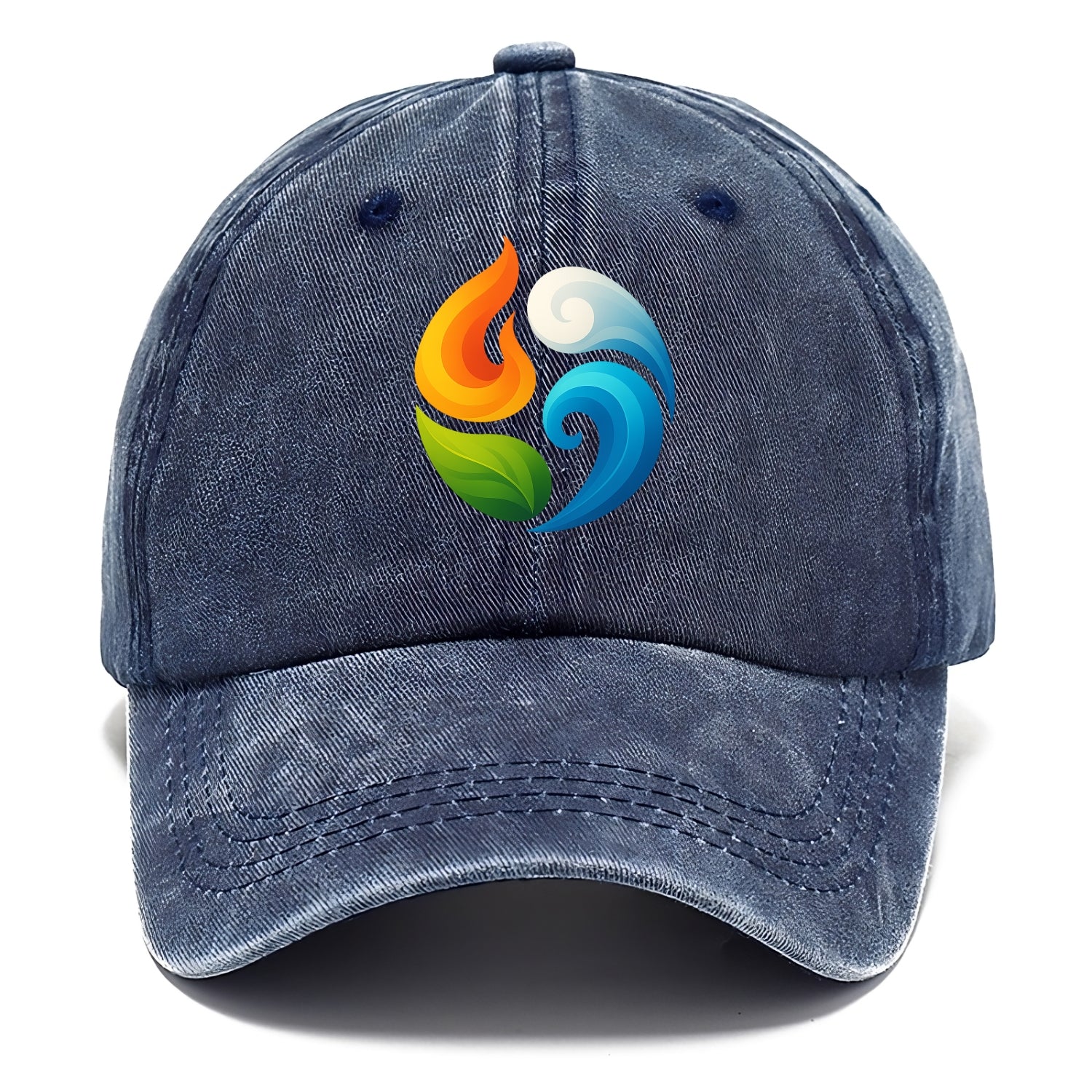 Four Elements Dance - Fire orange, water - Classic Cap - Twilight Navy(Blue)