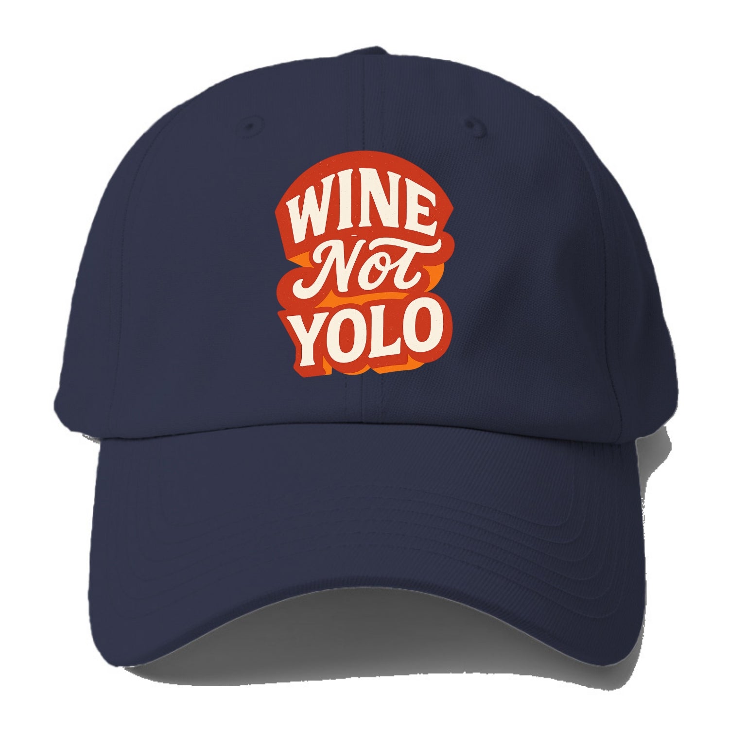 Wine Not - YOLO - Baseball Cap - Twilight Navy(Blue)