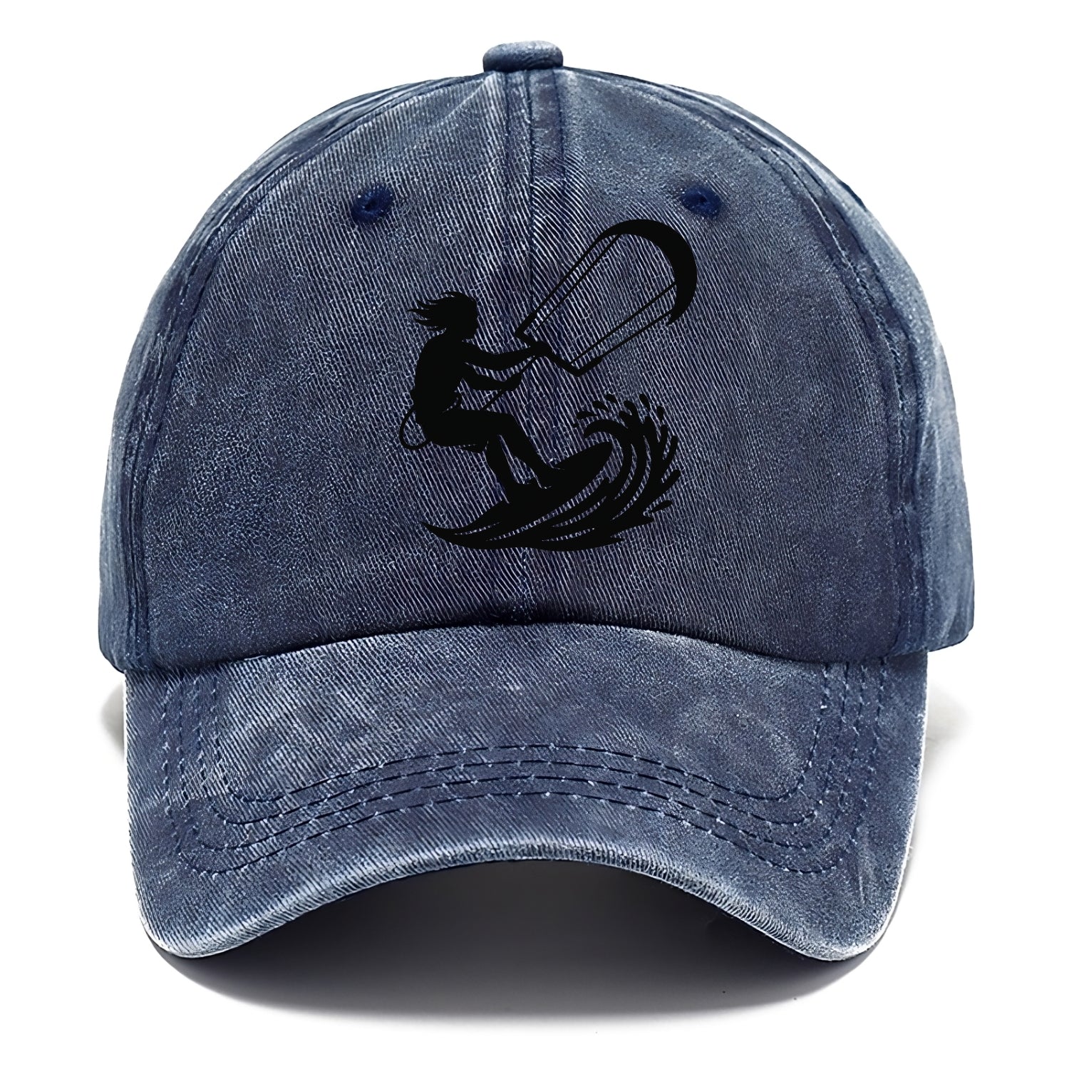 Kite surfer riding wave - Classic Cap - Twilight Navy(Blue)