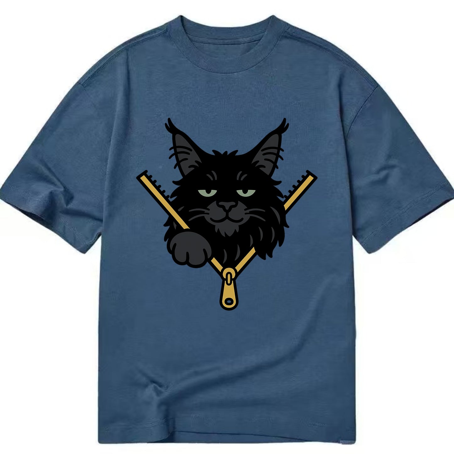 Black Maine Coon - Classic T-shirt - Twilight Navy(Blue)