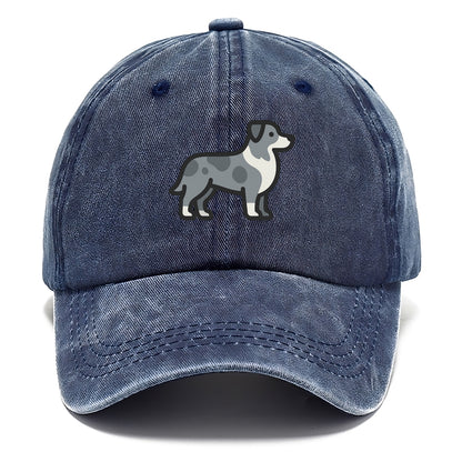 Australian Shepherd - Blue merle flat side profile - Classic Cap - Twilight Navy(Blue)