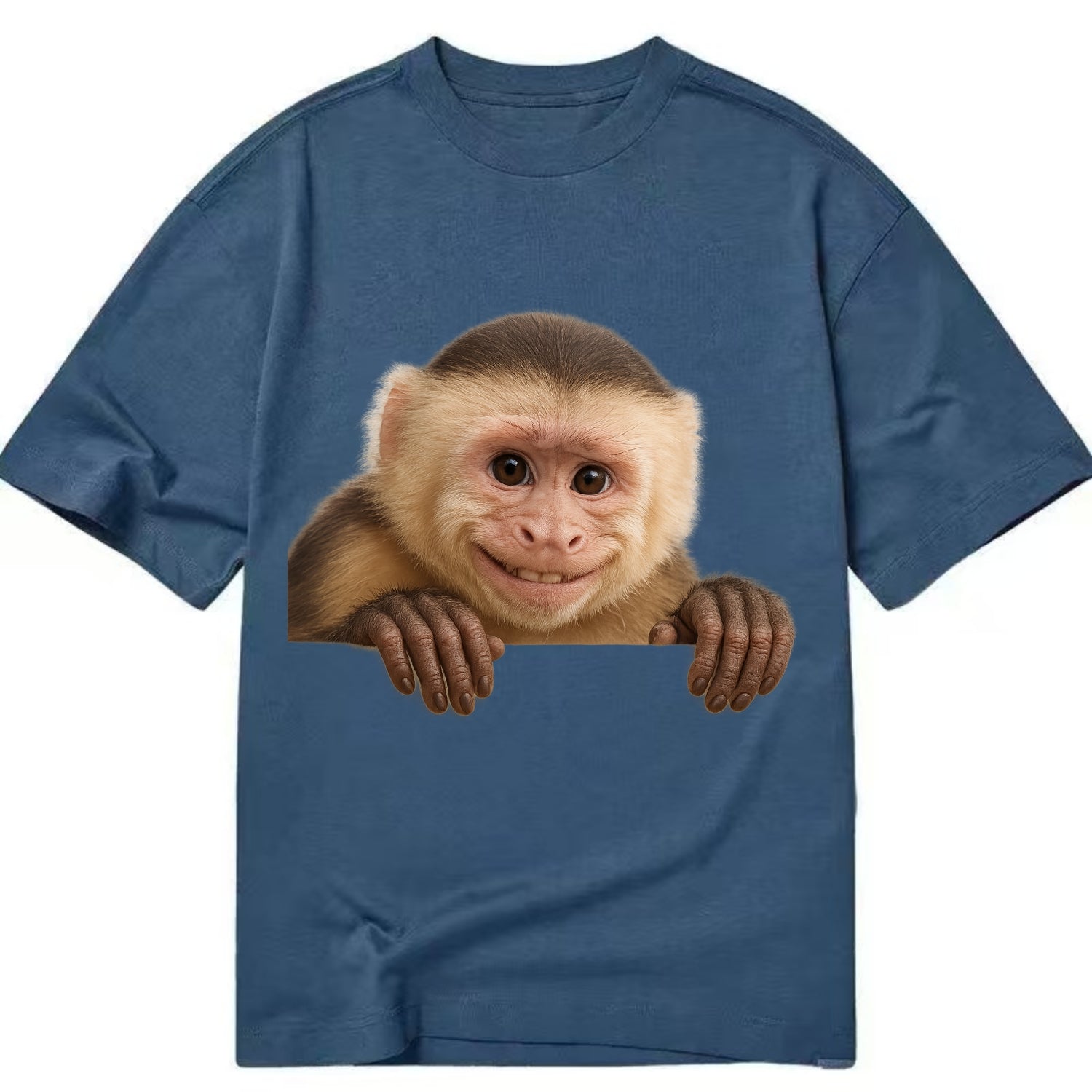 Capuchin Monkey  - Classic T-shirt - Twilight Navy(Blue)