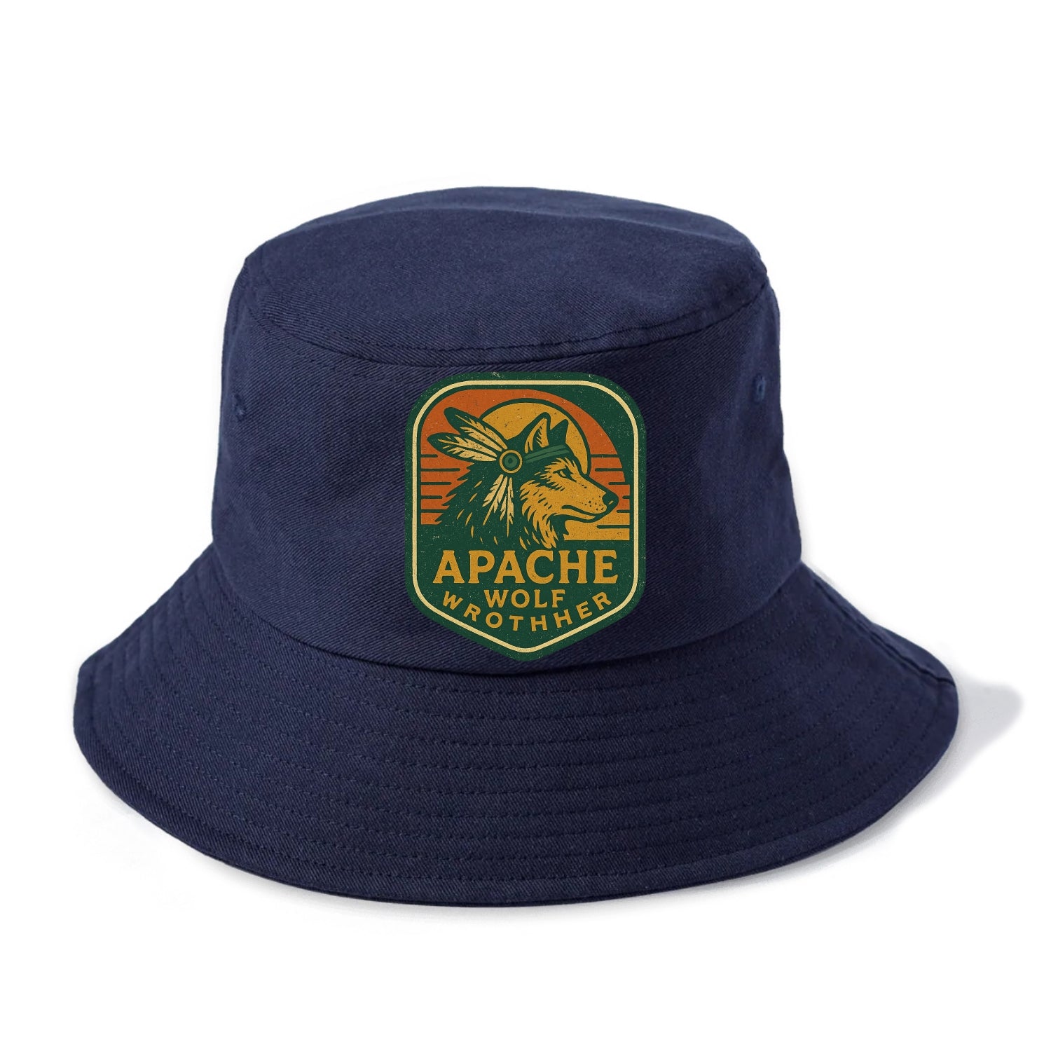 Apache Wolf Brother  - Bucket Hat - Twilight Navy(Blue)