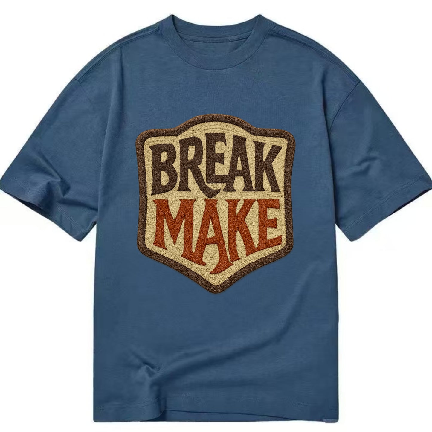 BREAK;MAKE THE RULES Rebel Red Snapback - Classic T-shirt - Twilight Navy(Blue)