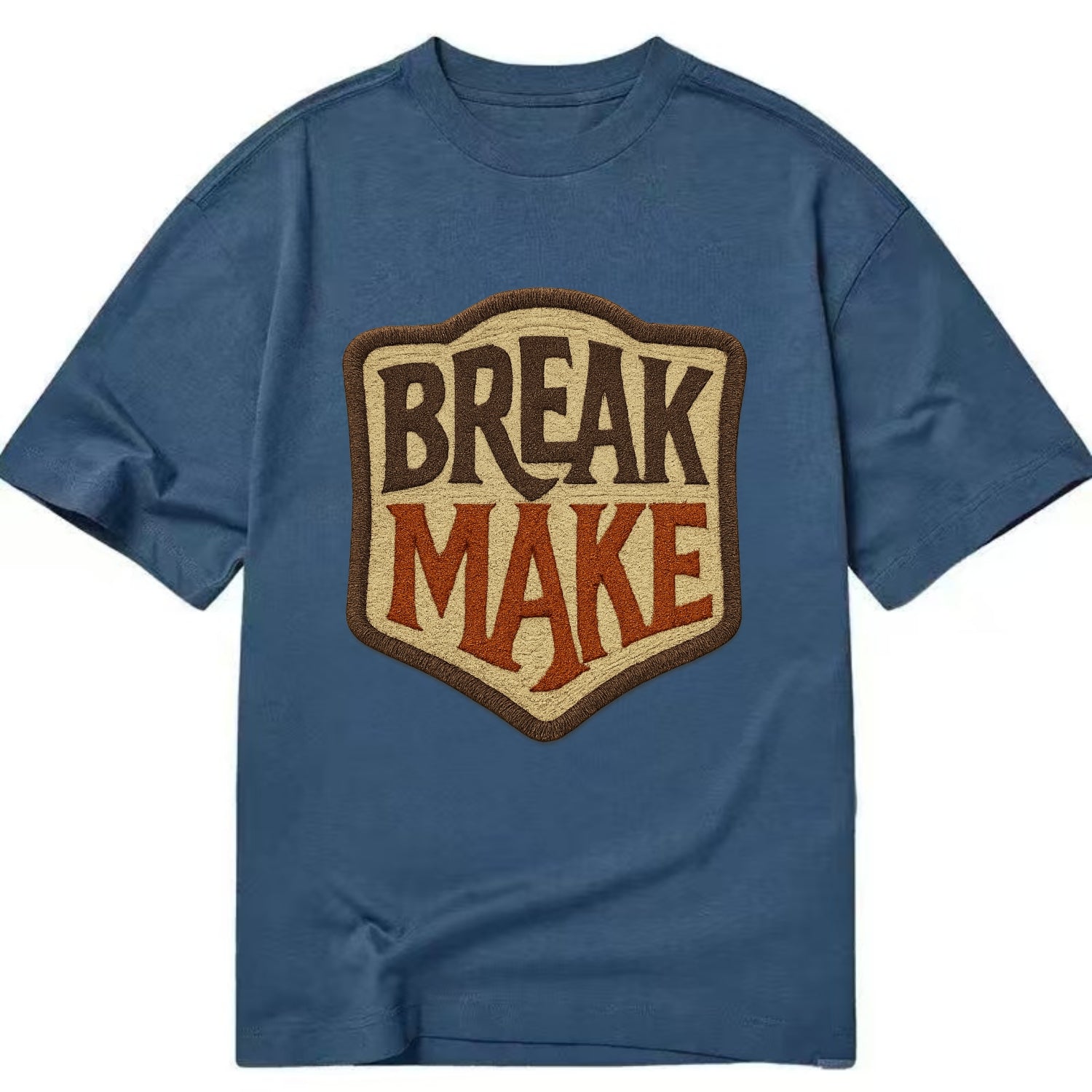 BREAK;MAKE THE RULES Rebel Red Snapback - Classic T-shirt - Twilight Navy(Blue)