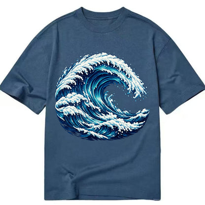 Ocean Wave - Classic T-shirt - Twilight Navy(Blue)