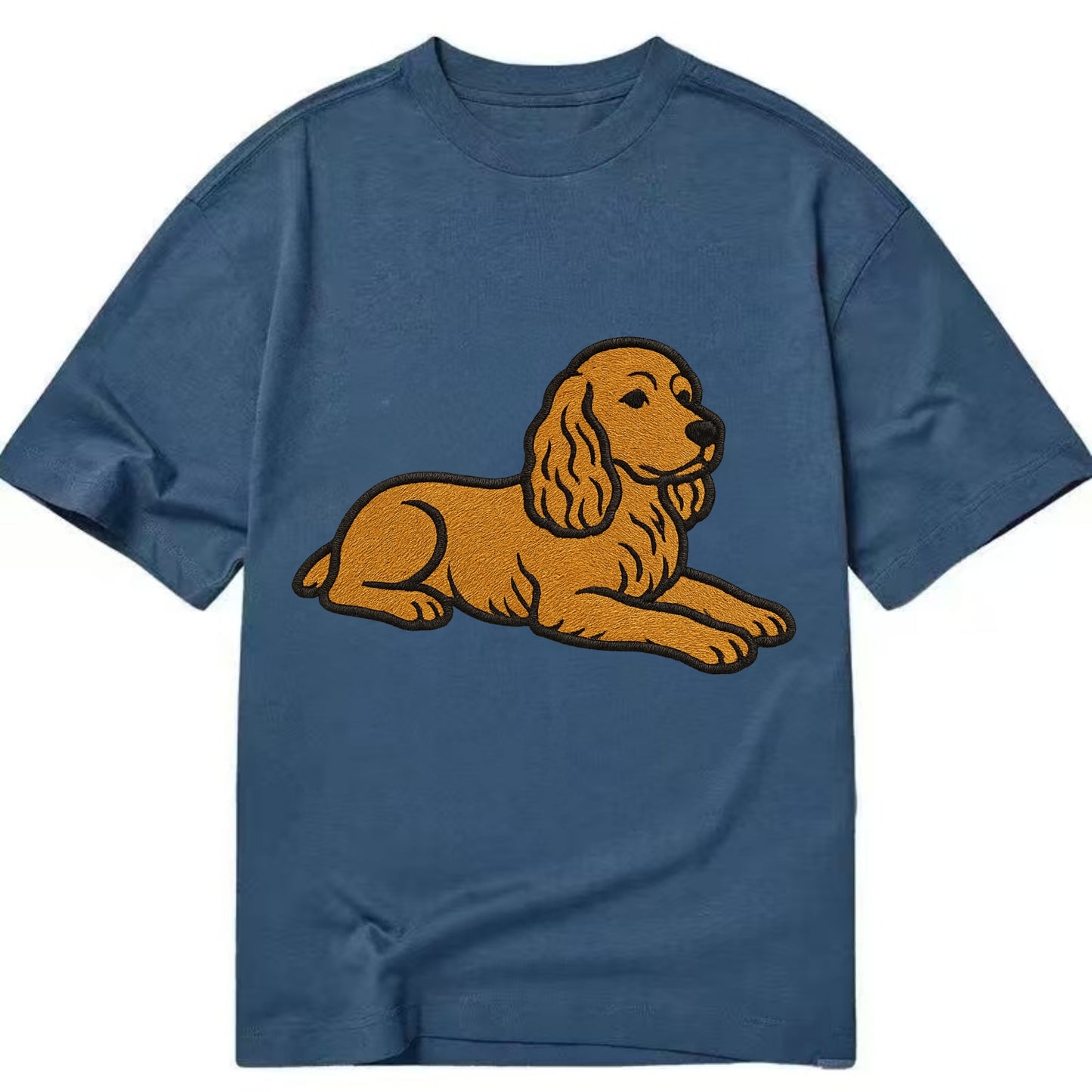 Cocker Spaniel - Golden colored relaxed Classic T-shirt - Twilight Navy(Blue)