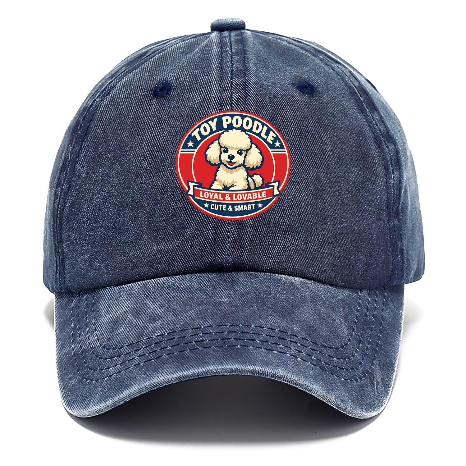 Elegant Poodle Emblem - Classic Cap - Twilight Navy(Blue)
