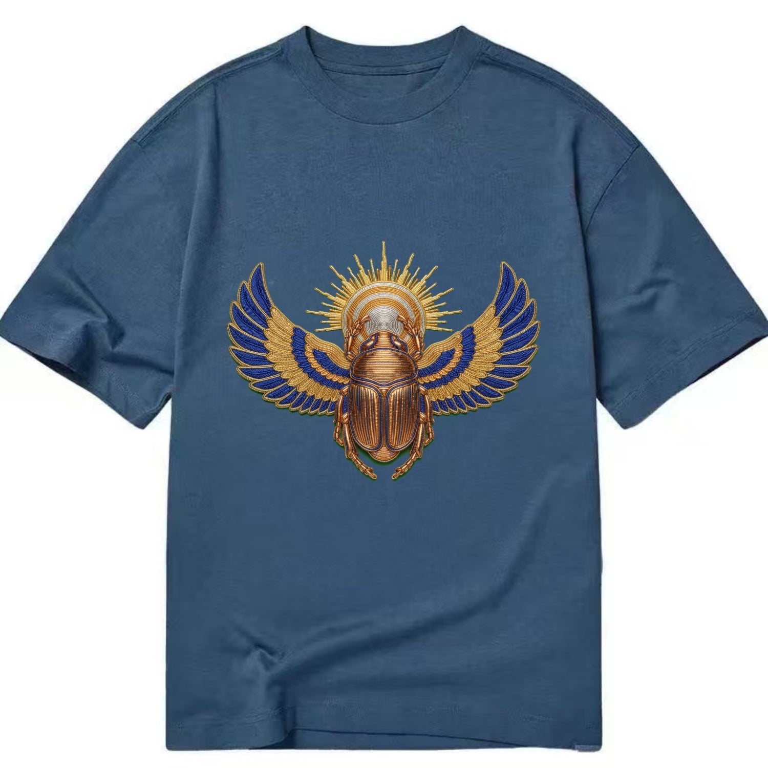 Winged Scarab - Classic T-shirt - Twilight Navy(Blue)