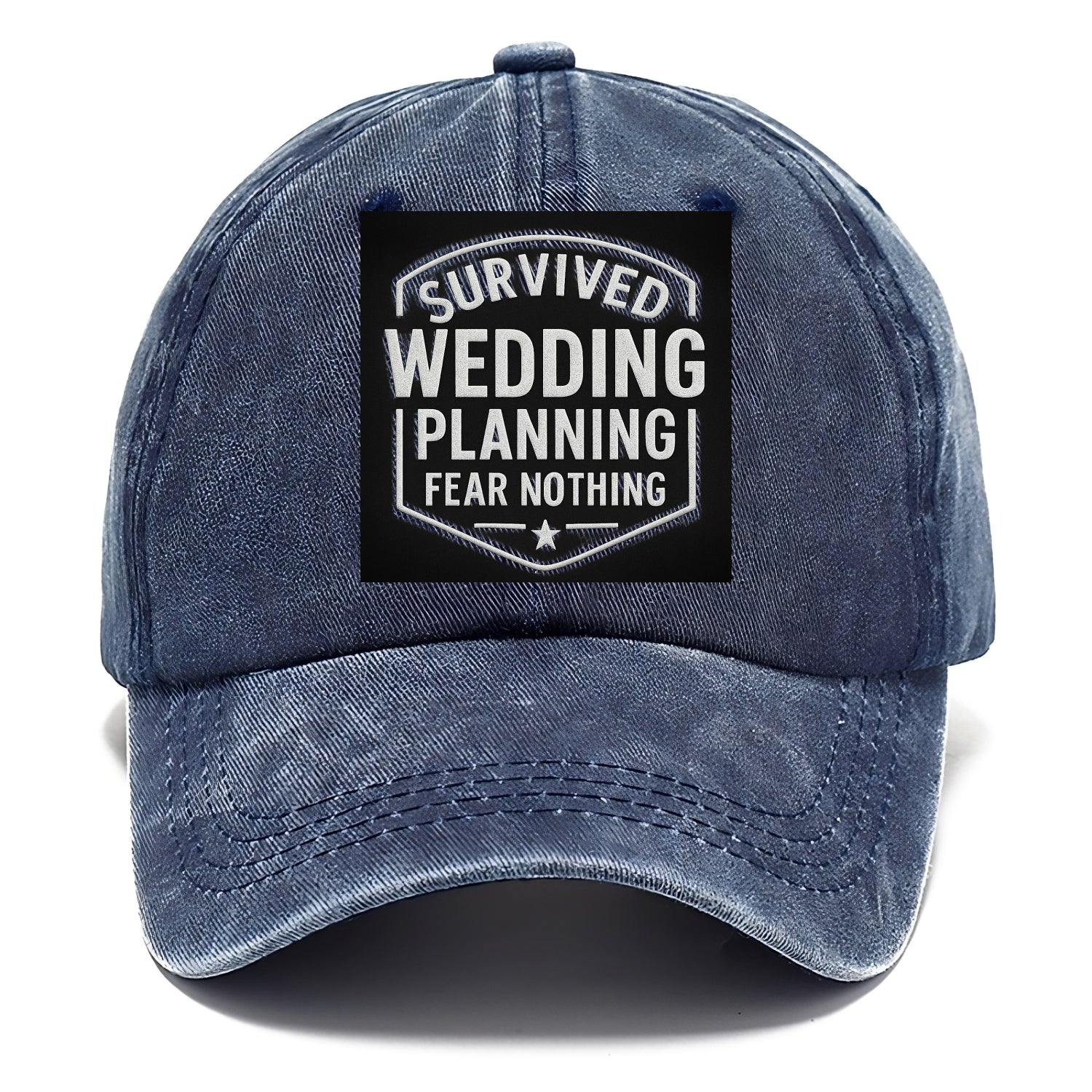 Survived wedding planning, fear nothing - Classic Cap - Twilight Navy(Blue)