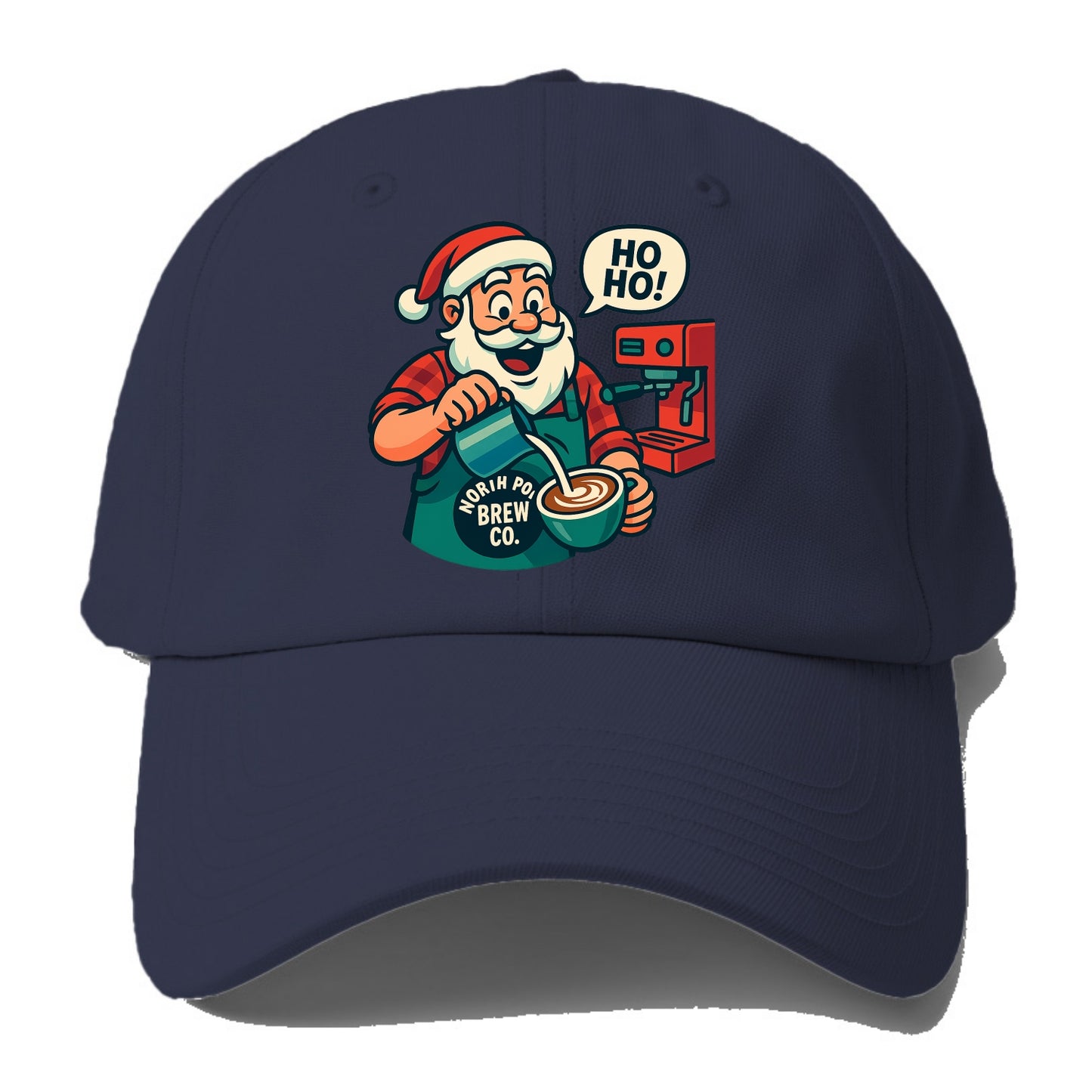 Santa Barista - Baseball Cap For Big Heads - Twilight Navy(Blue)
