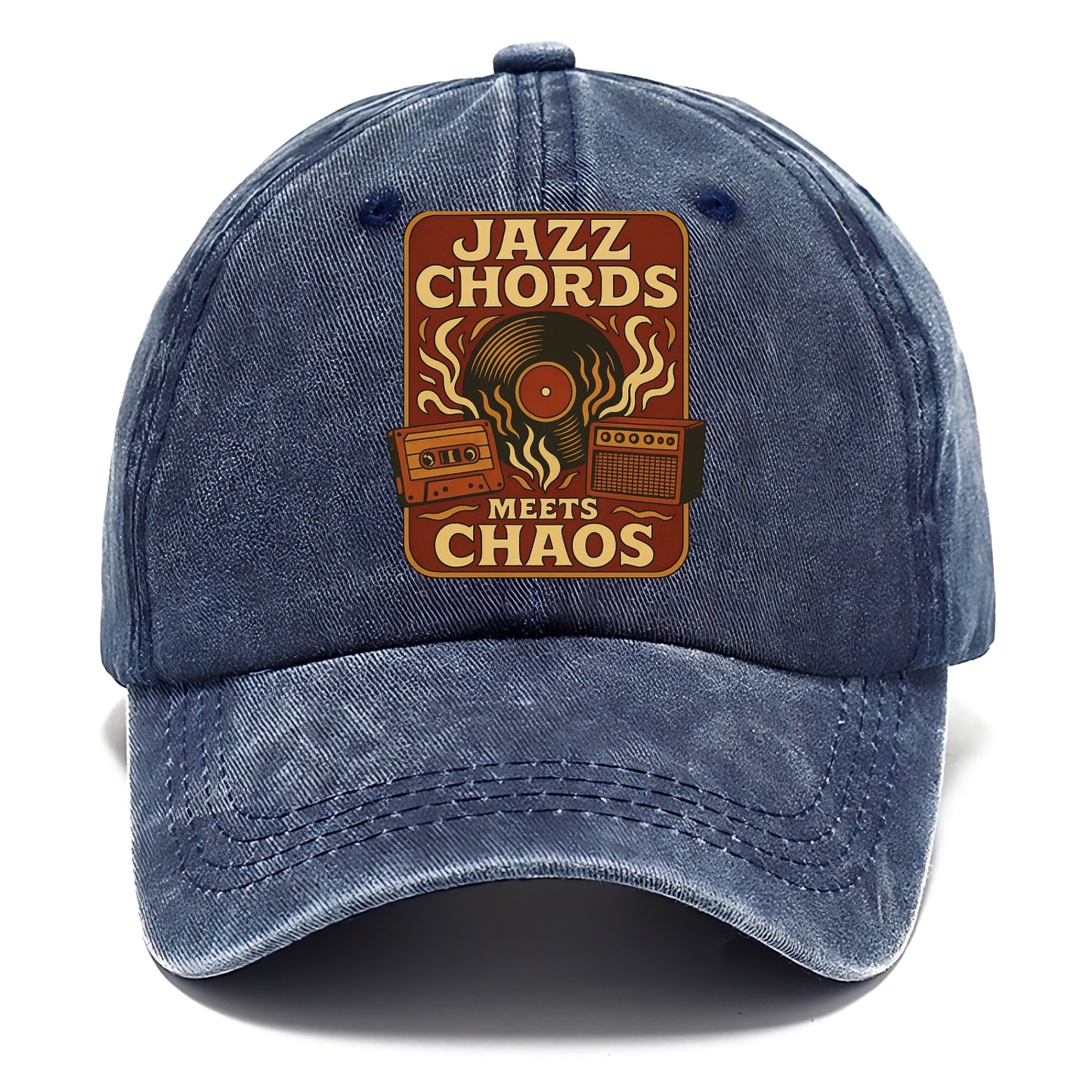 Jazz chords with hyperpop energy - "Jazz Meets Chaos" - unexpected fusion - Classic Cap - Twilight Navy(Blue)