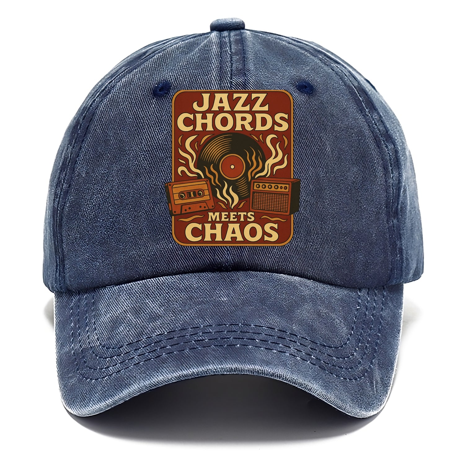 Jazz chords with hyperpop energy - "Jazz Meets Chaos" - unexpected fusion - Classic Cap - Twilight Navy(Blue)