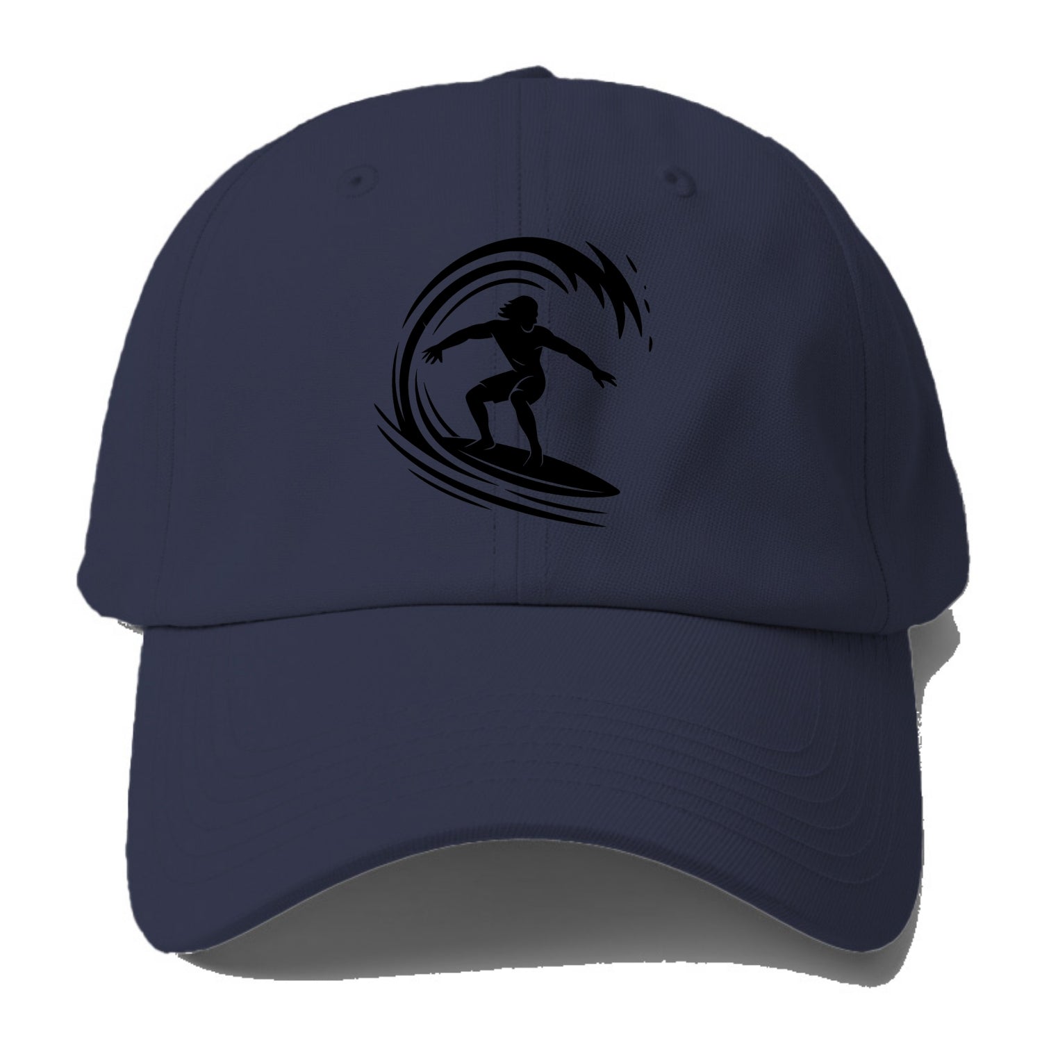 Hawaiian surfer riding big wave - Baseball Cap For Big Heads - Twilight Navy(Blue)