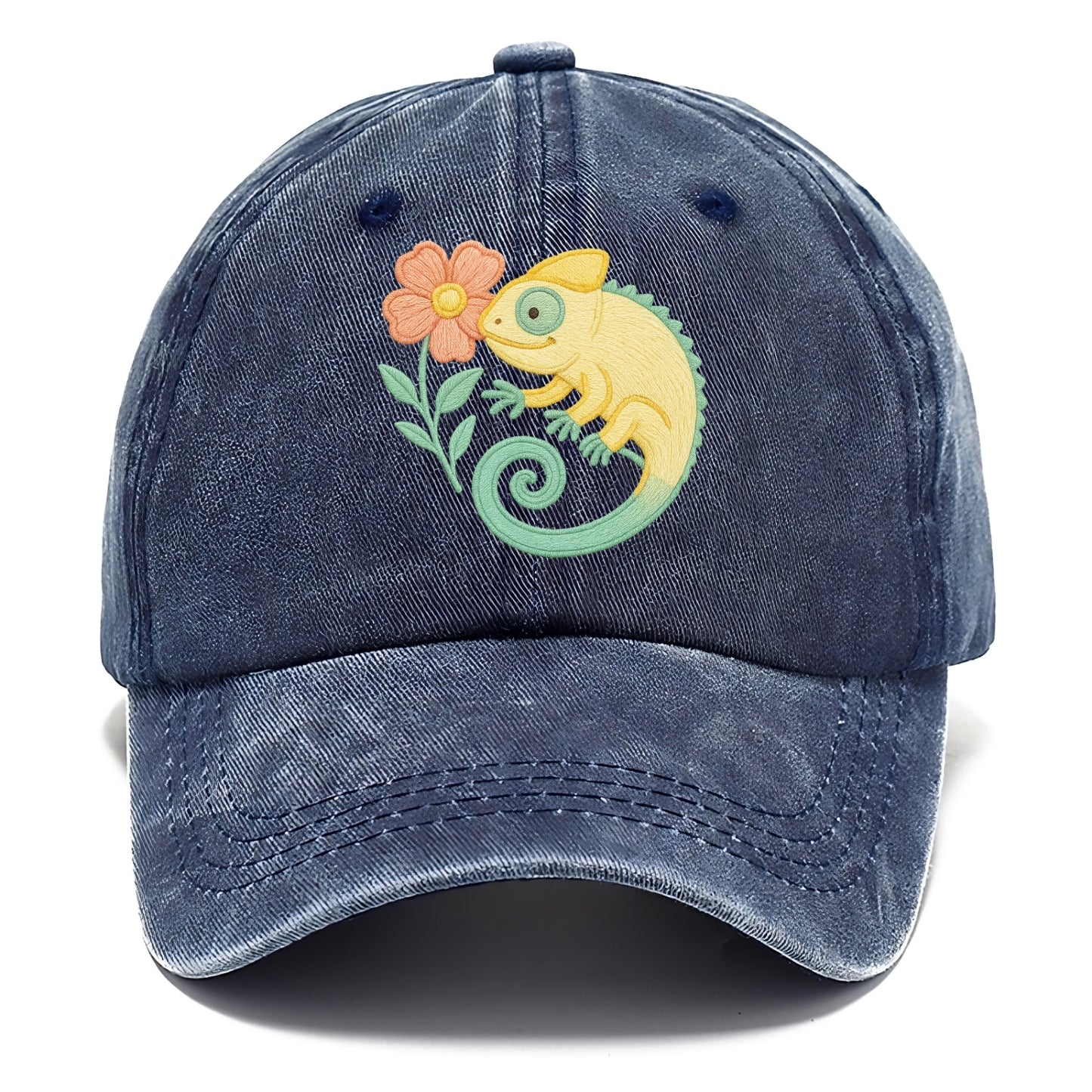 Yellow Chameleon - Classic Cap - Twilight Navy(Blue)