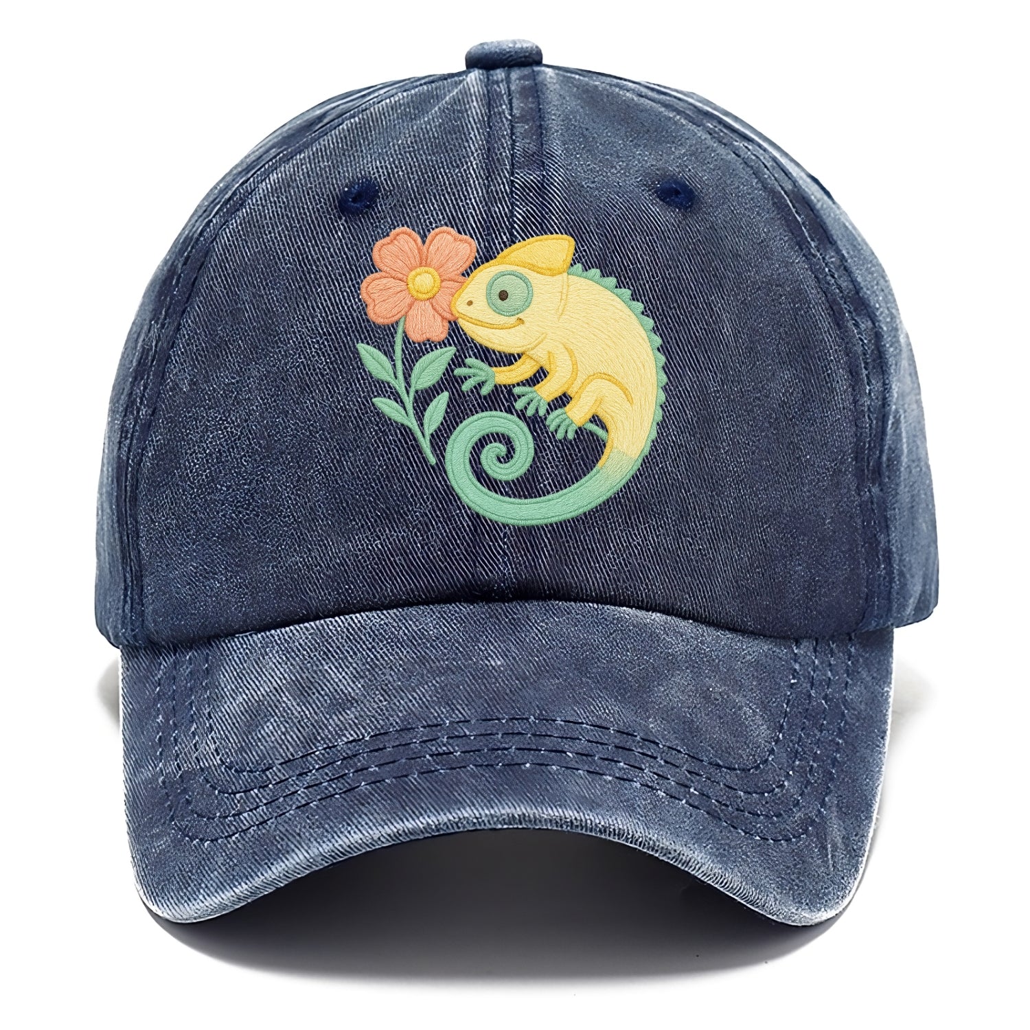 Yellow Chameleon - Classic Cap - Twilight Navy(Blue)