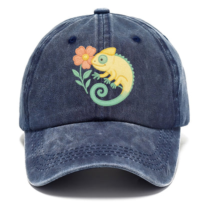 Yellow Chameleon - Classic Cap - Twilight Navy(Blue)