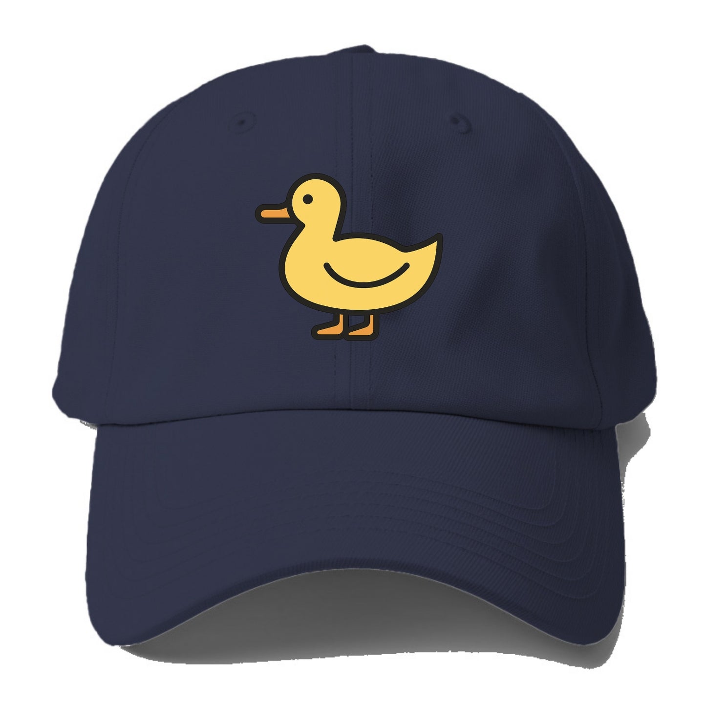 Duck - Yellow mallard flat side profile - Baseball Cap - Twilight Navy(Blue)