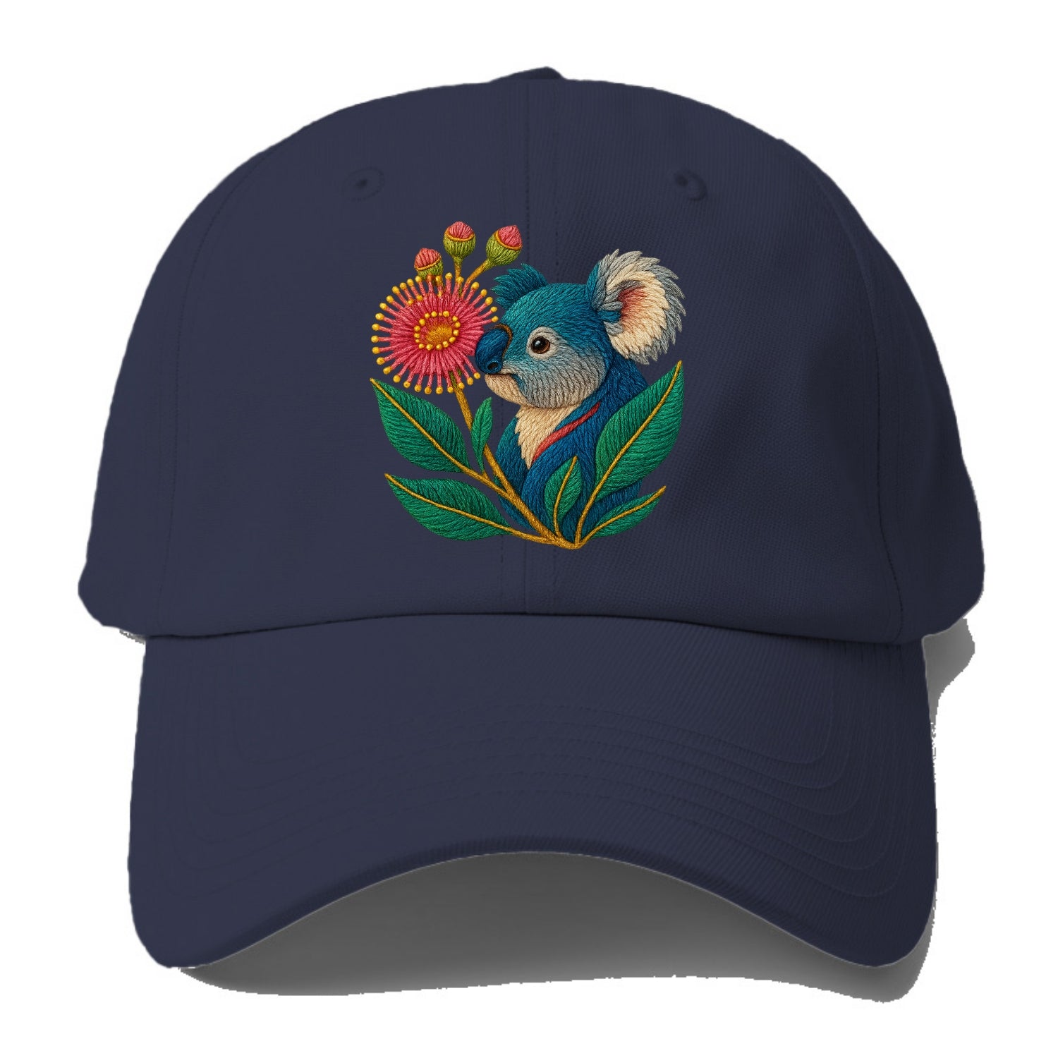 Koala Eucalyptus Bloom - Baseball Cap For Big Heads - Twilight Navy(Blue)