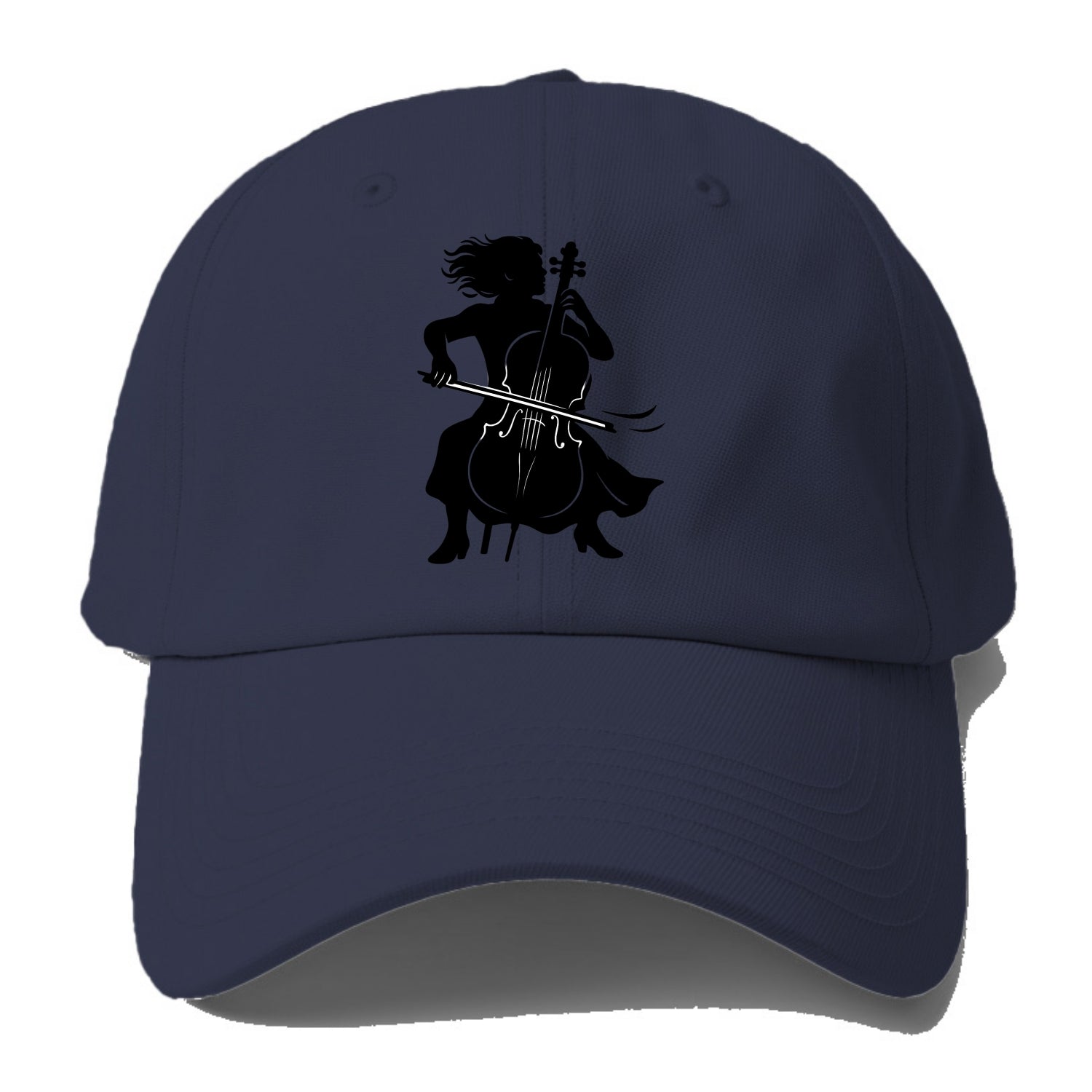 Cellist performing emotional solo - Baseball Cap For Big Heads - Twilight Navy(Blue)