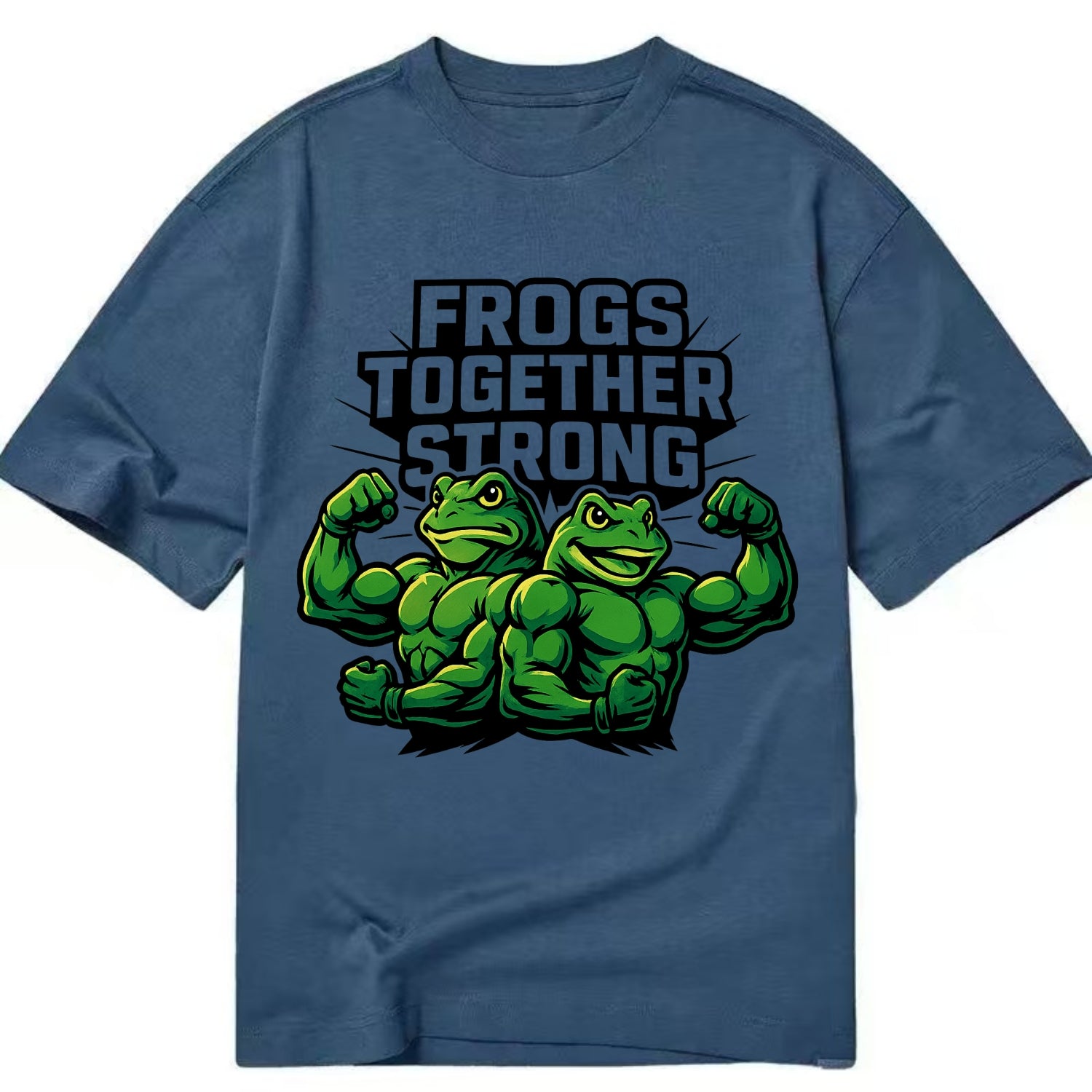 Frogs Together Strong - Classic T-shirt - Twilight Navy(Blue)