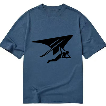 Hang glider soaring - Classic T-shirt - Twilight Navy(Blue)