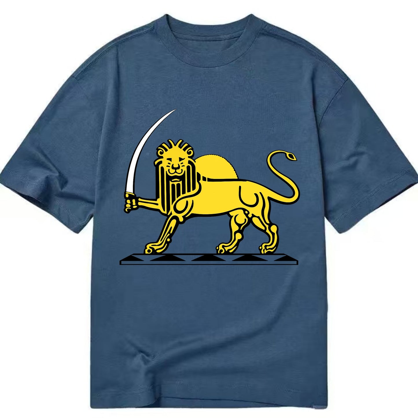 Lion Of The Rising Blade - Classic T-shirt - Twilight Navy(Blue)
