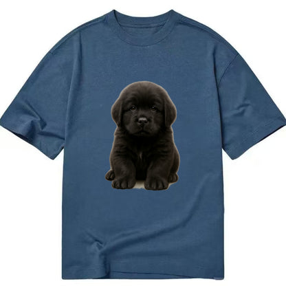 Baby Newfoundland Puppy - giant fluffy black, gentle eyes, webbed paws, - Classic T-shirt - Twilight Navy(Blue)