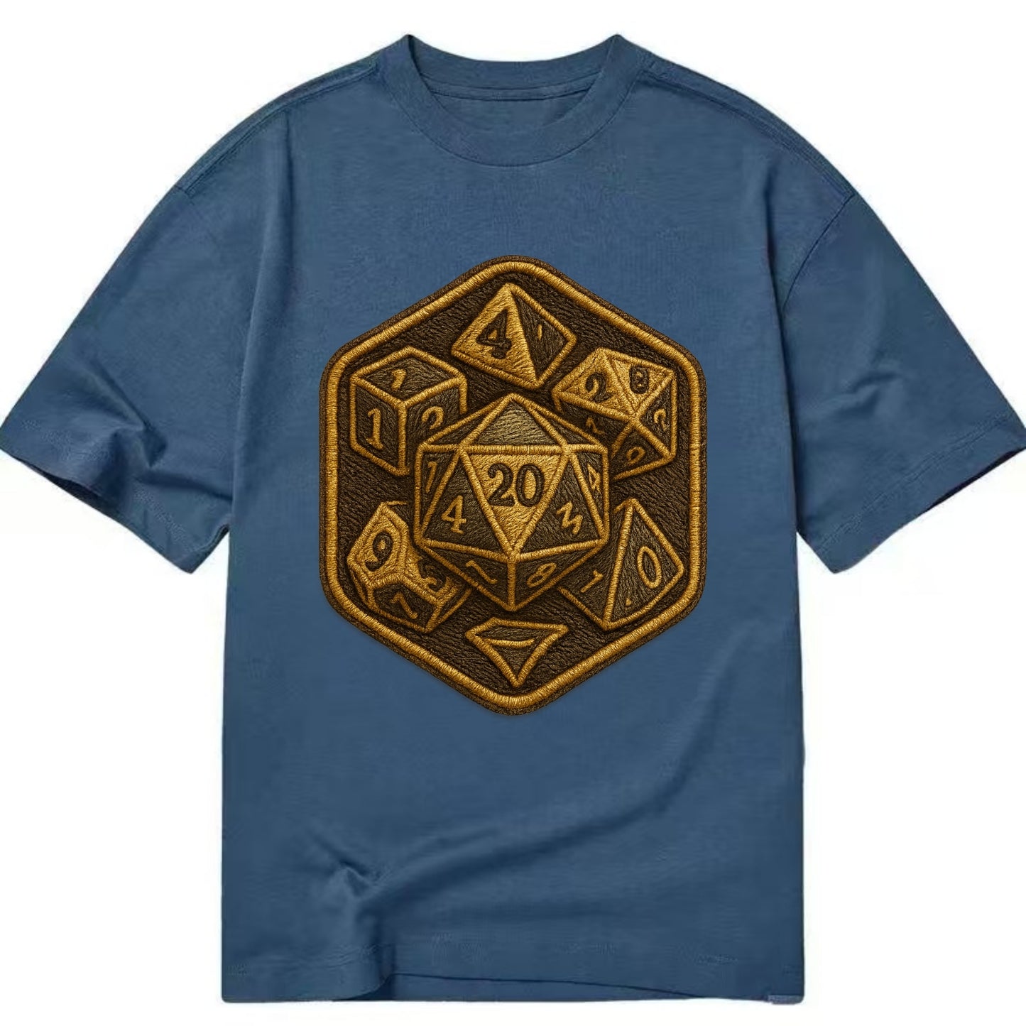 Dice set for tabletop gaming - RPG enthusiast - Classic T-shirt - Twilight Navy(Blue)