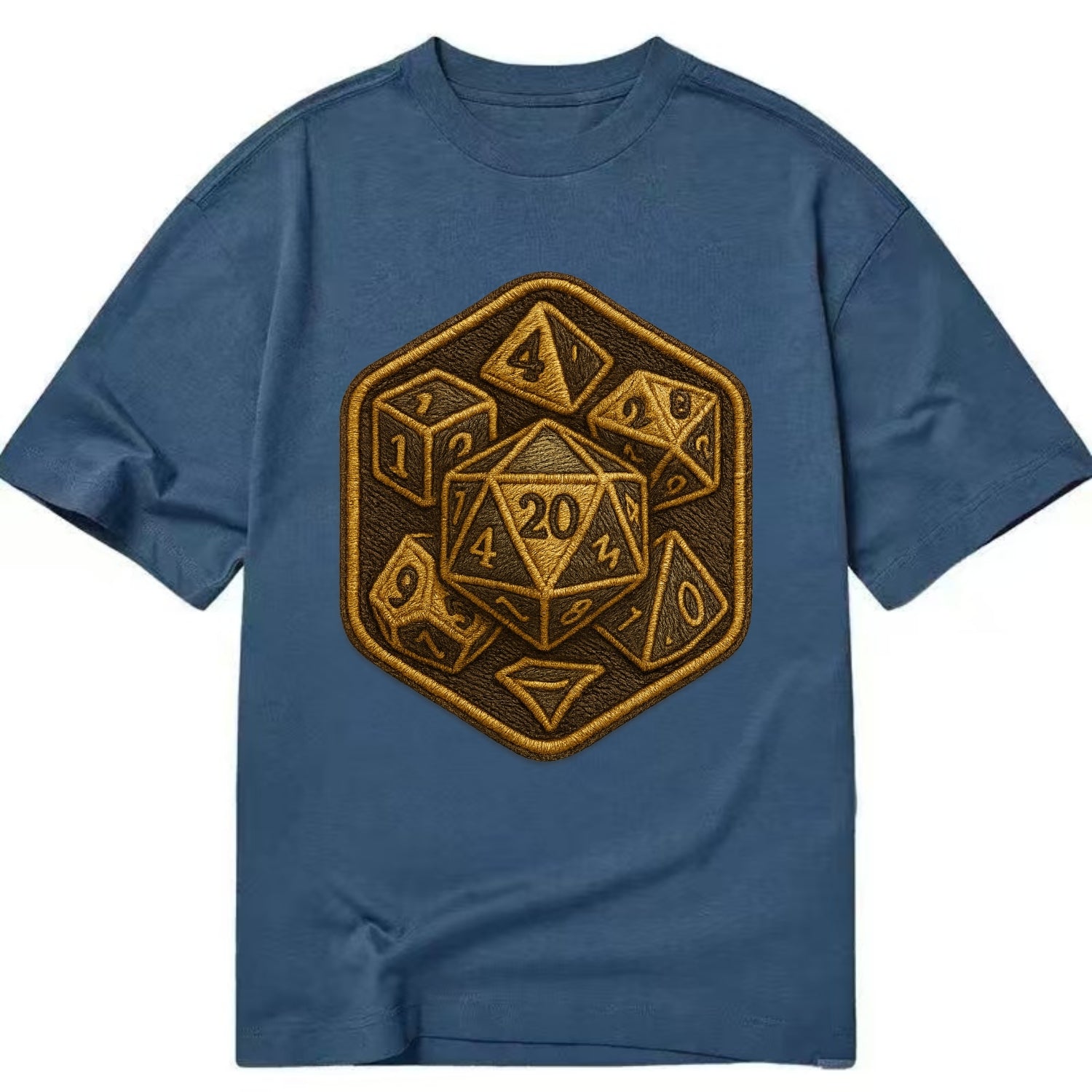 Dice set for tabletop gaming - RPG enthusiast - Classic T-shirt - Twilight Navy(Blue)