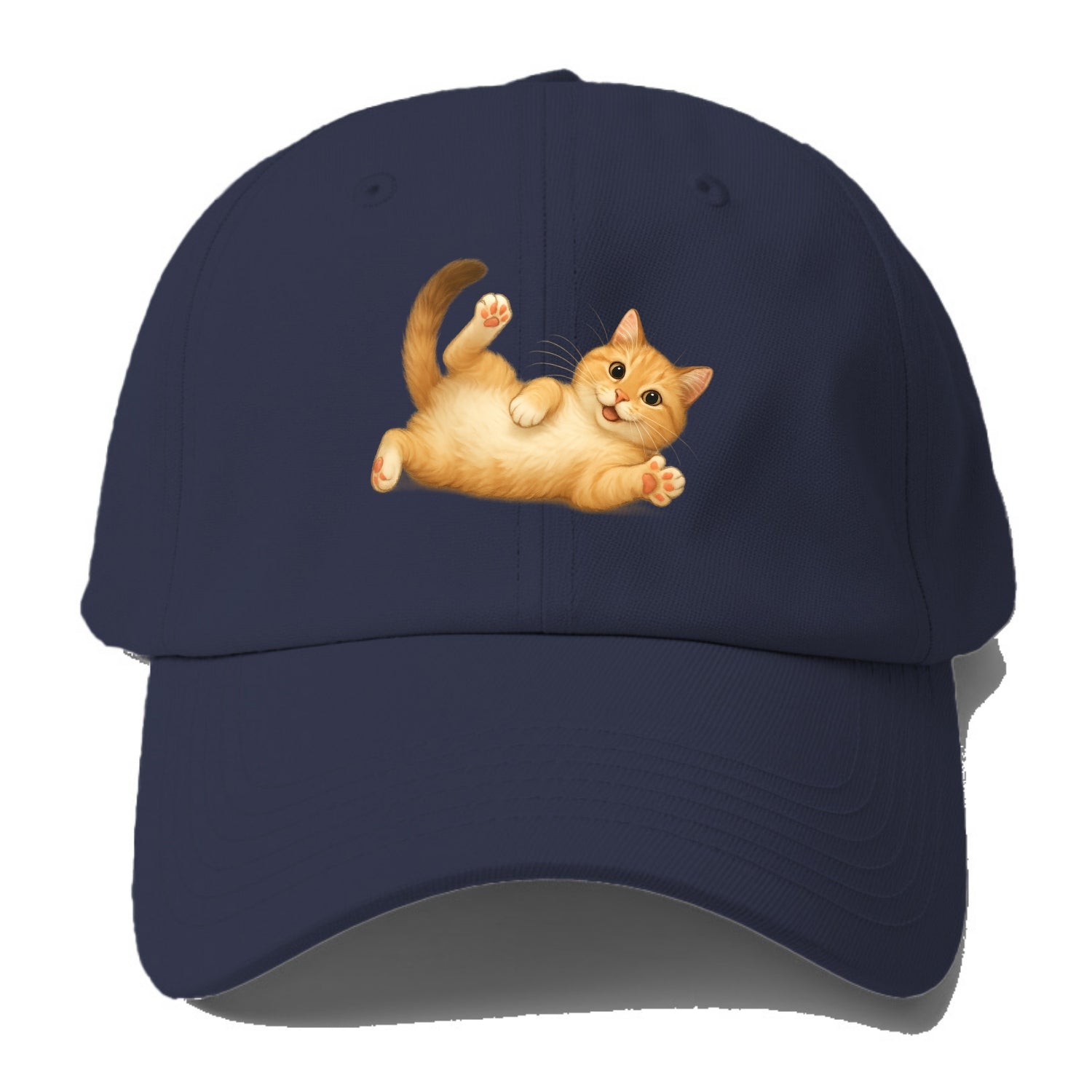 Therapy Cat  - Baseball Cap - Twilight Navy(Blue)