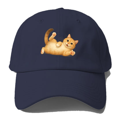 Therapy Cat  - Baseball Cap - Twilight Navy(Blue)