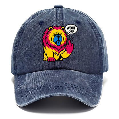 Chow Chow with lion mane and blue-black tongue, fluffy dignified paw up with sass - Classic Cap - Twilight Navy(Blue)