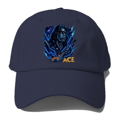 Cosmic Chrome Portrait - Baseball Cap - Twilight Navy(Blue)