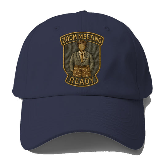 Zoom Meeting Ready  - Baseball Cap For Big Heads - Twilight Navy(Blue)
