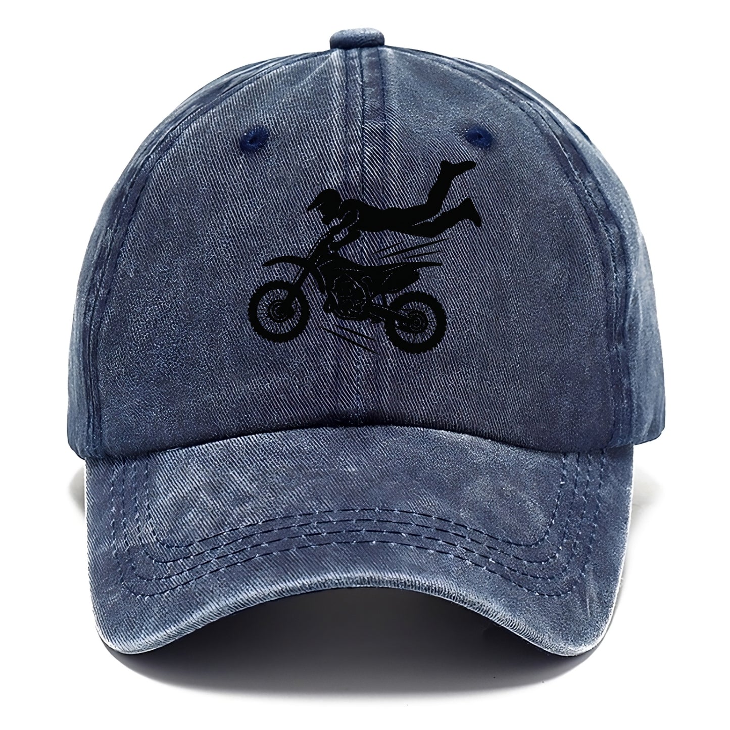 Motocross rider airborne trick - Classic Cap - Twilight Navy(Blue)
