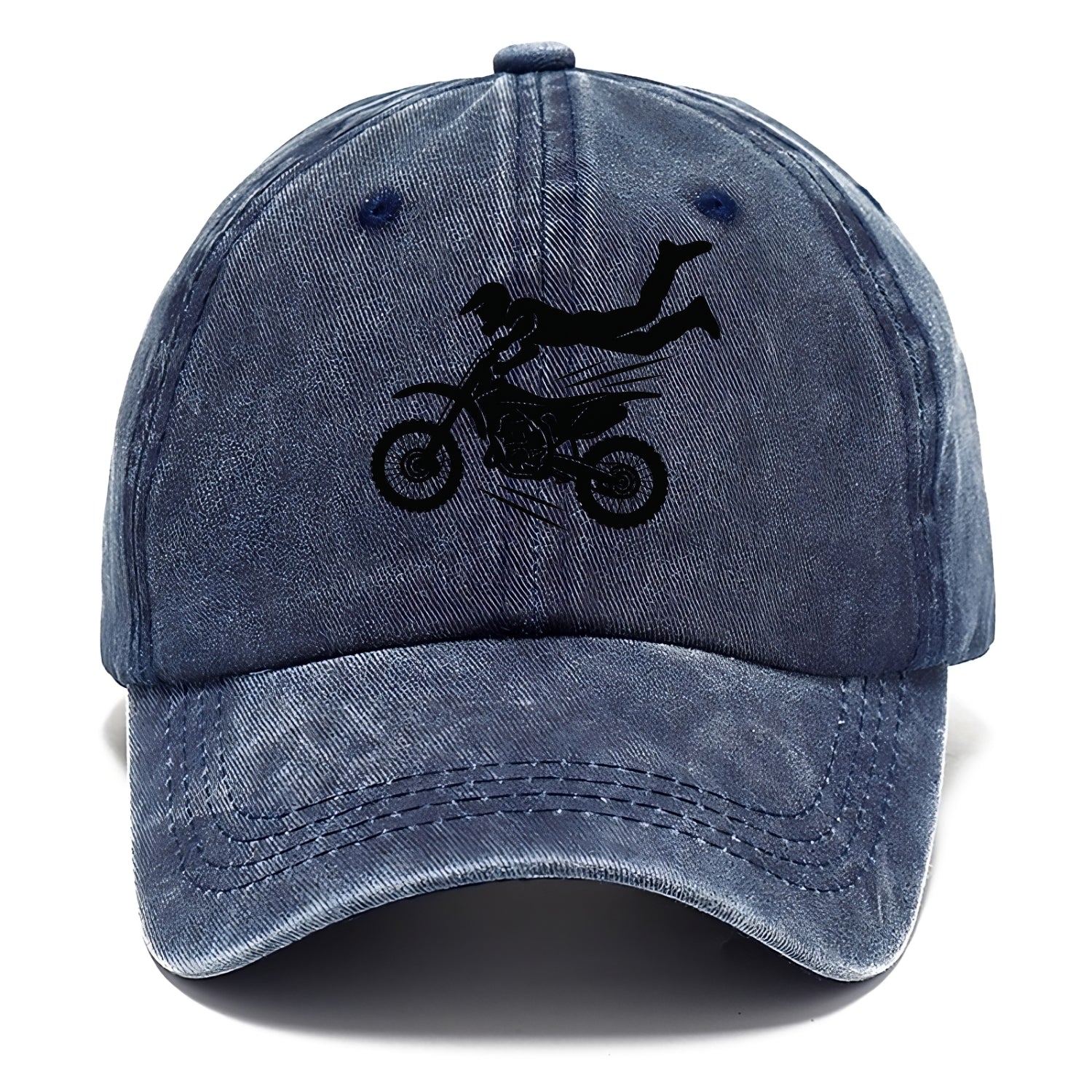 Motocross rider airborne trick - Classic Cap - Twilight Navy(Blue)
