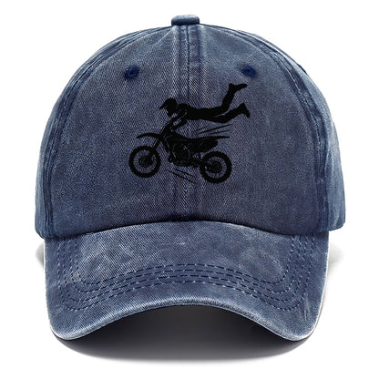 Motocross rider airborne trick - Classic Cap - Twilight Navy(Blue)