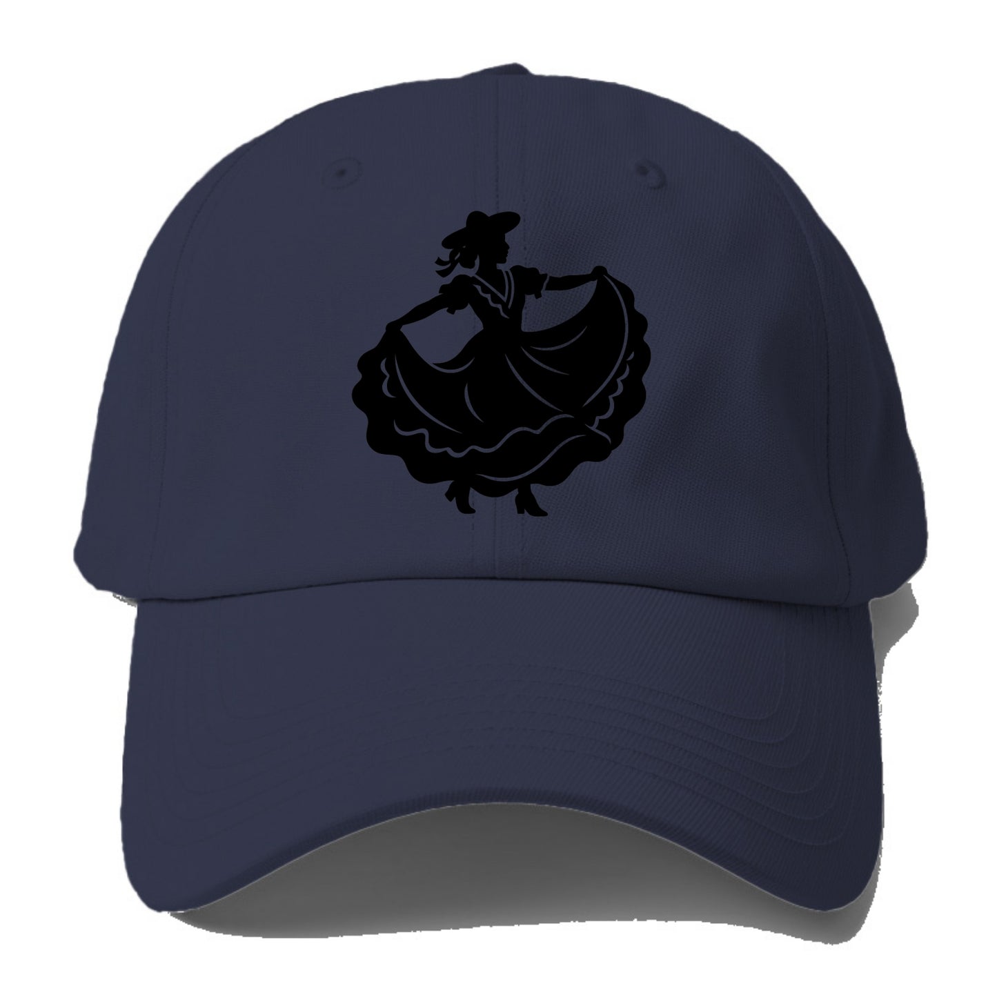 Mexican folk dancer twirling skirt - Baseball Cap - Twilight Navy(Blue)