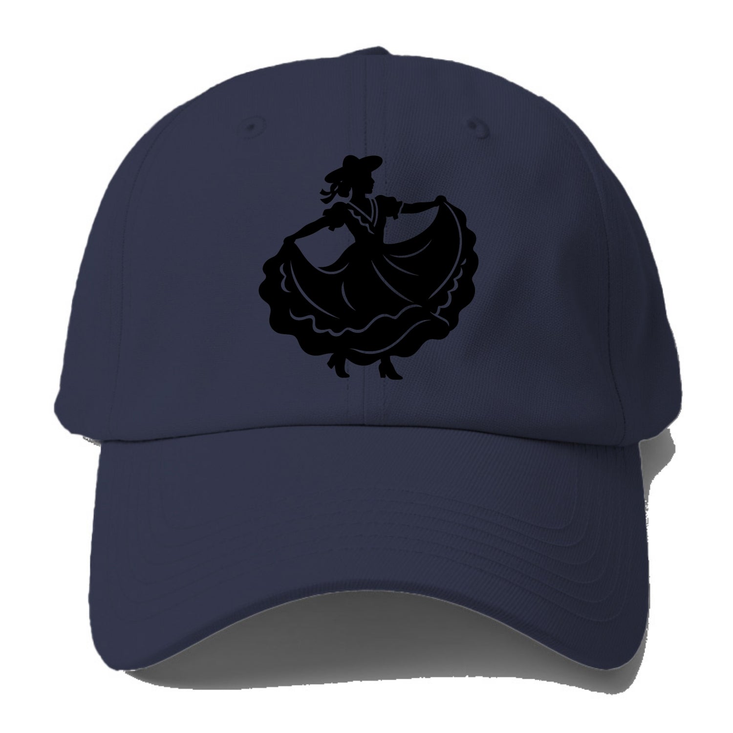 Mexican folk dancer twirling skirt - Baseball Cap - Twilight Navy(Blue)