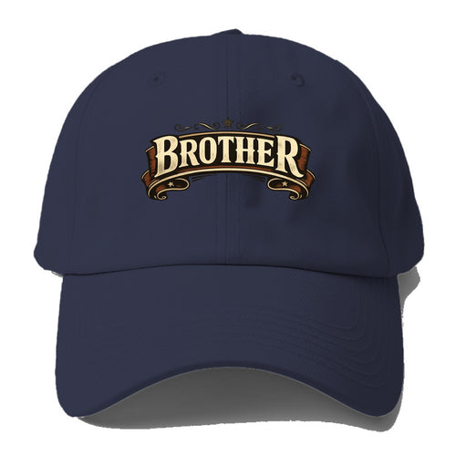 Bold typography design - BROTHER - male bond, brotherhood - Baseball Cap For Big Heads