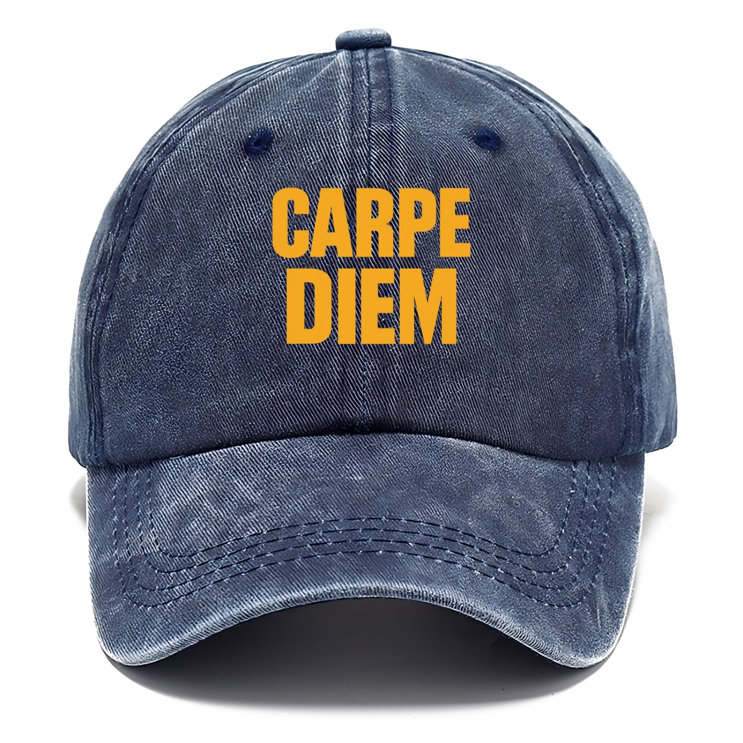 Bold typography design - "CARPE DIEM" - seize the day - Classic Cap - Twilight Navy(Blue)