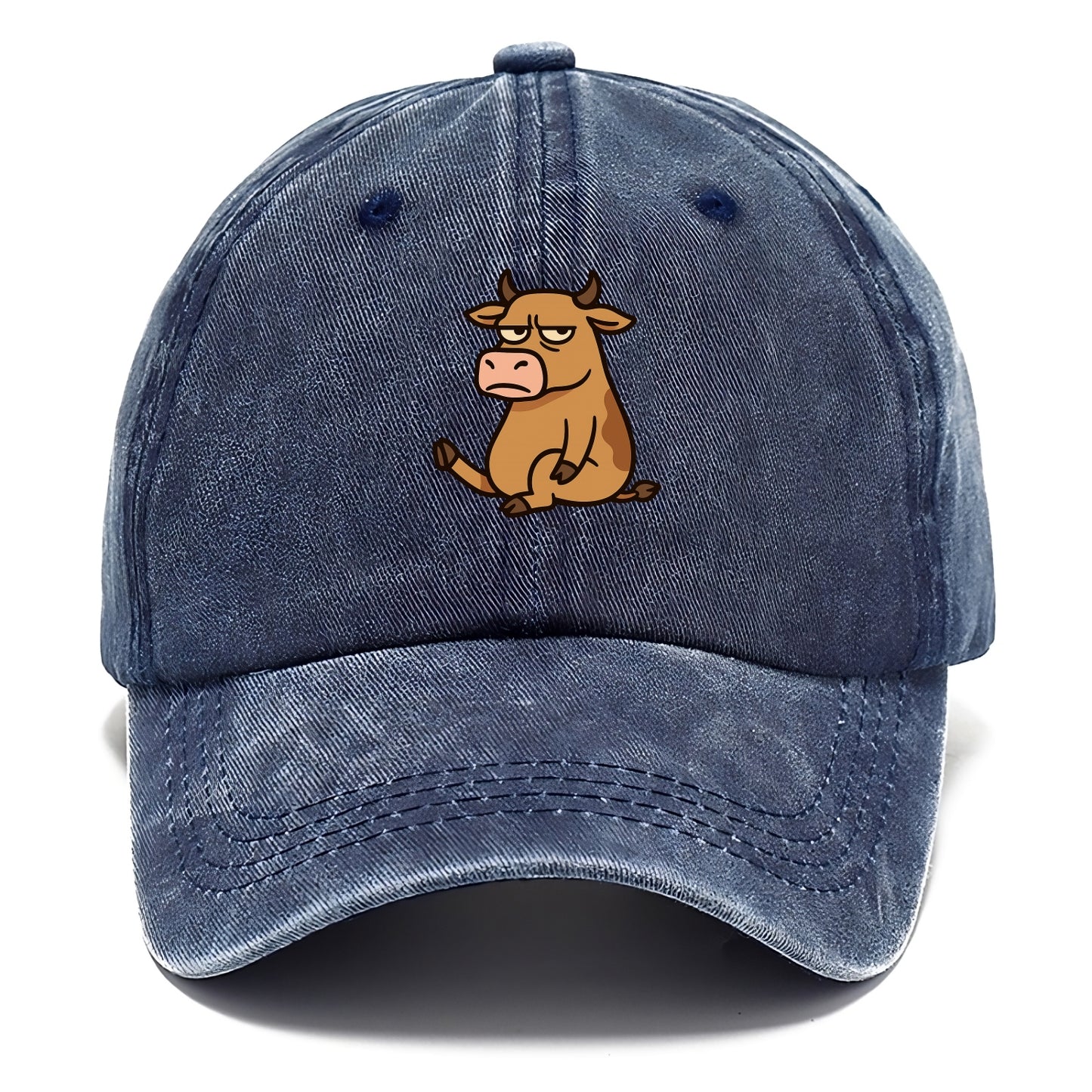 The Cow Judging Silently - Classic Cap - Twilight Navy(Blue)