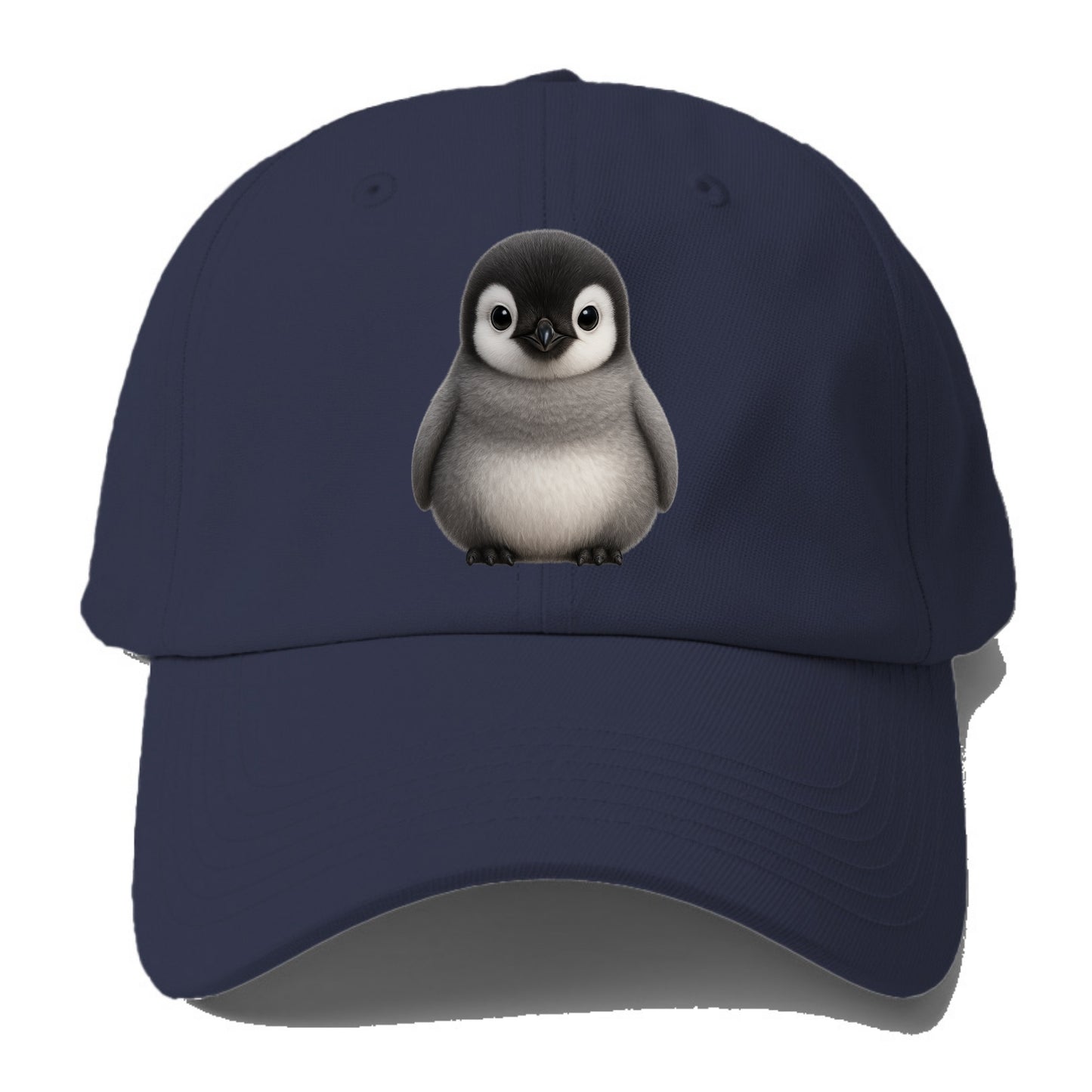 Baby Adelie Penguin - black and white, round body, curious eyes, - Baseball Cap For Big Heads - Twilight Navy(Blue)
