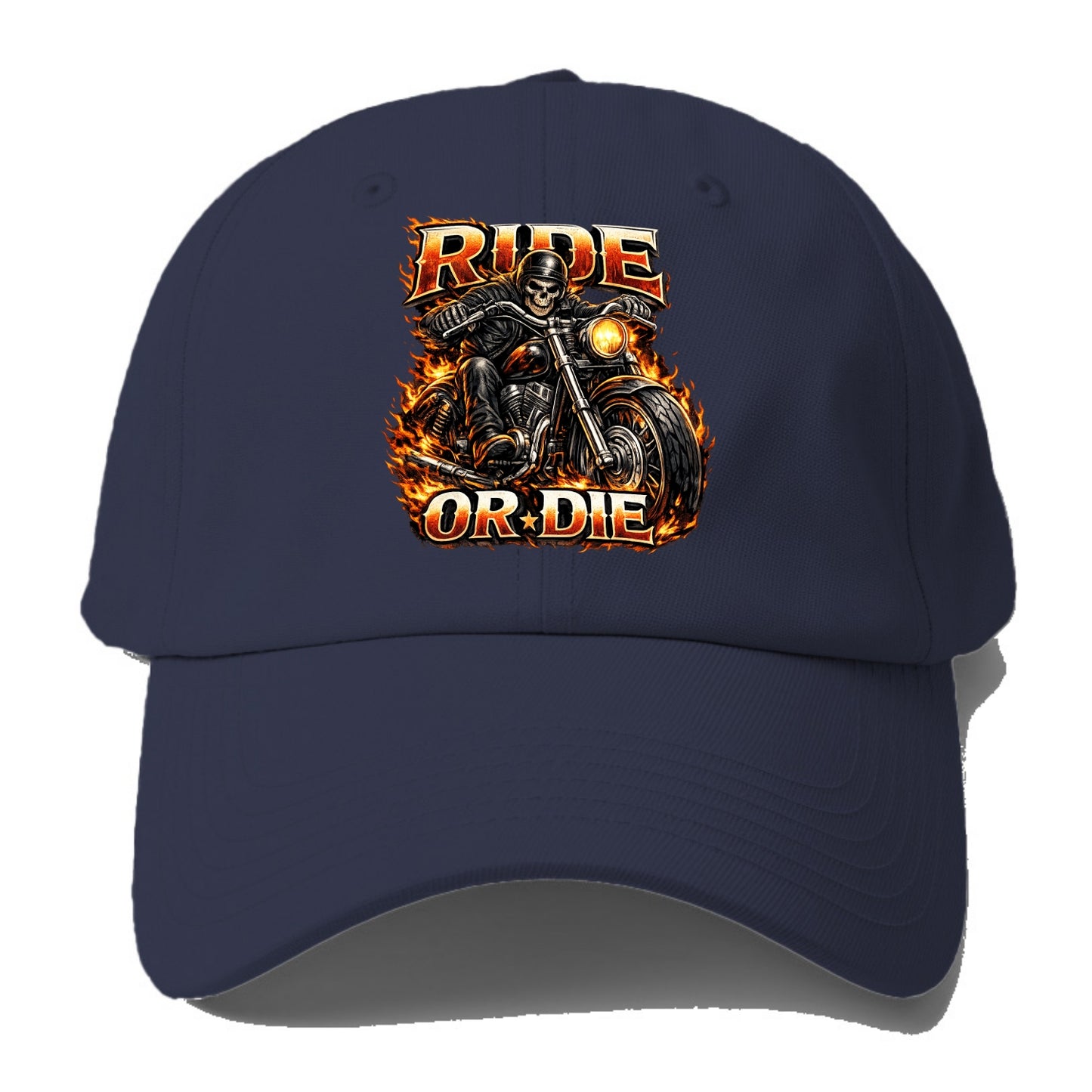 Ride Or Die - Baseball Cap For Big Heads - Twilight Navy(Blue)