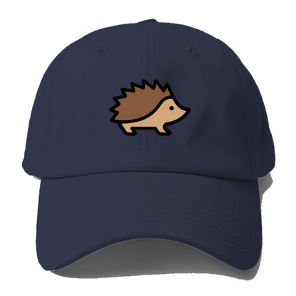 Hedgehog - Brown spiky back flat side profile - Baseball Cap For Big Heads - Twilight Navy(Blue)