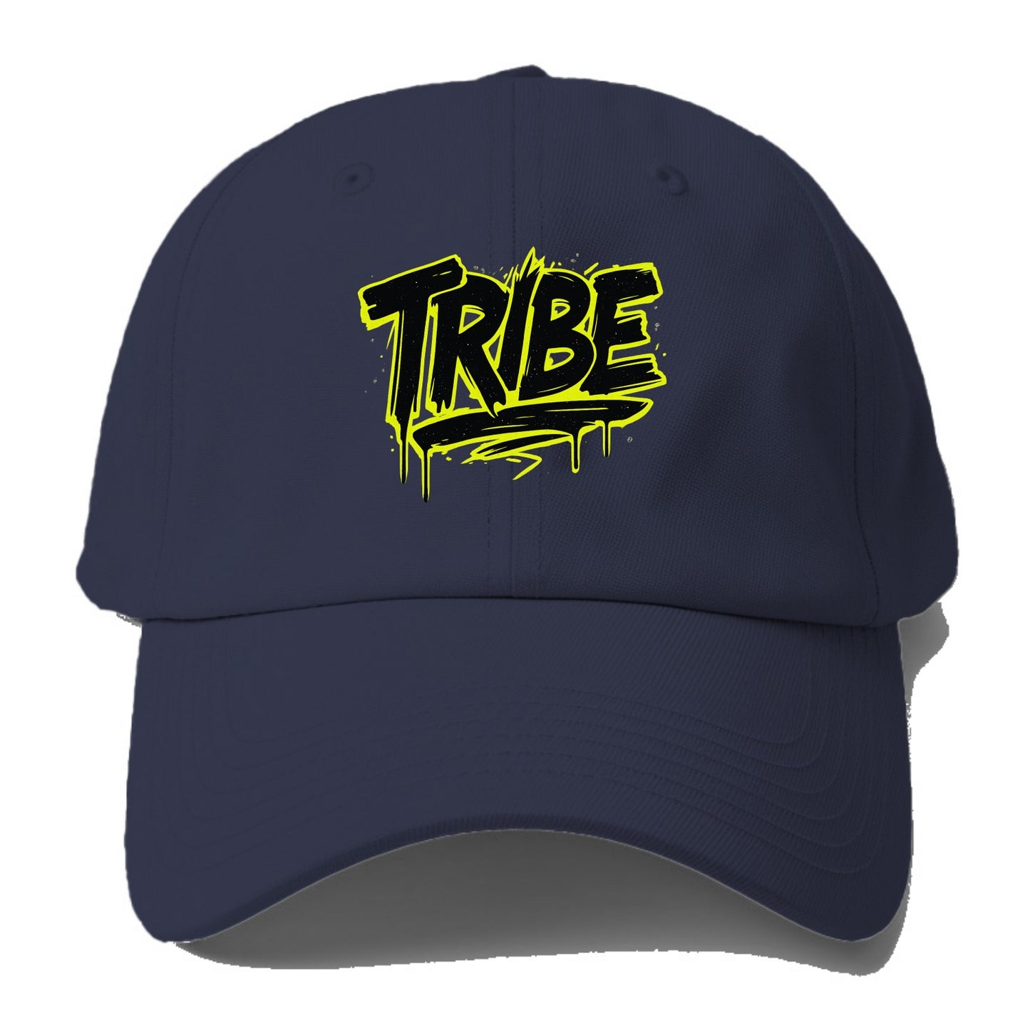 Bold typography design - "TRIBE" - your community, your group - Baseball Cap - Twilight Navy(Blue)