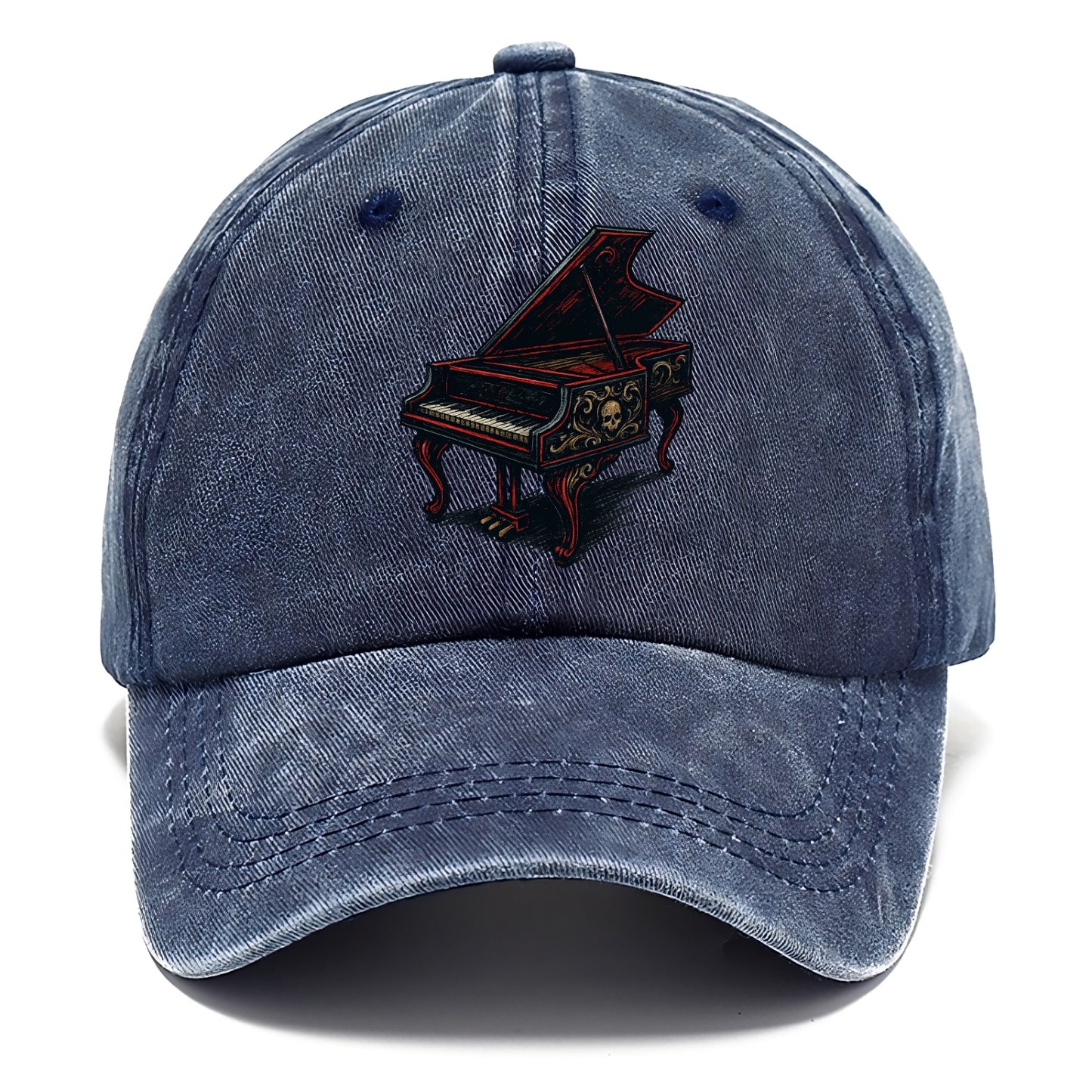 Harpsichord with baroque decorative styling - Classic Cap - Twilight Navy(Blue)